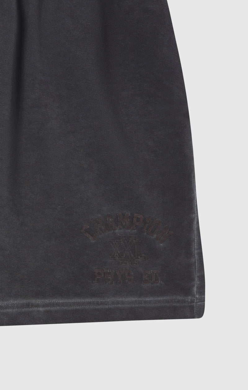 Shorts homme en éponge stretch effet délavé 5''