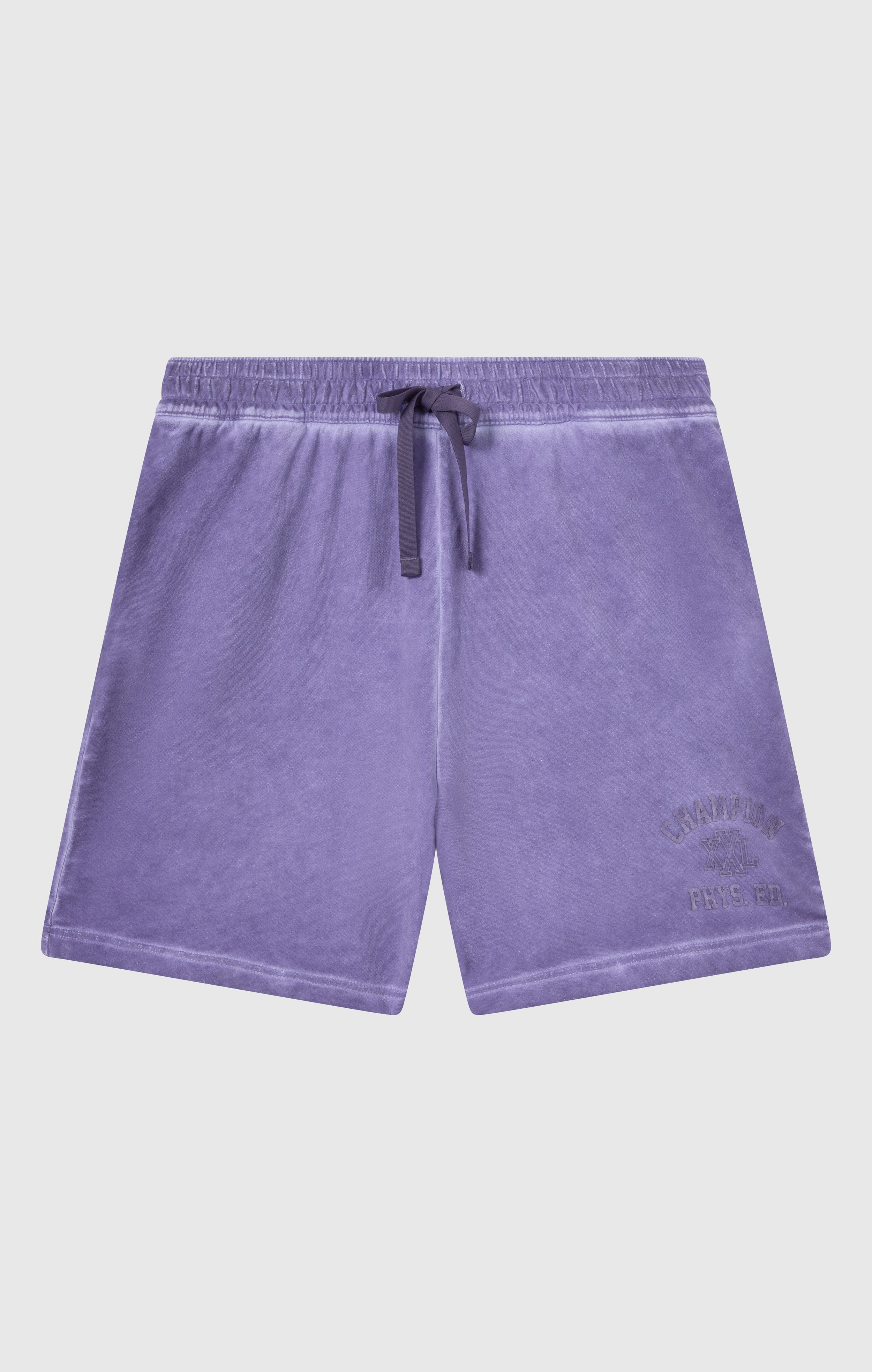 Pantaloncini da uomo in terry elasticizzato effetto slavato da 5''