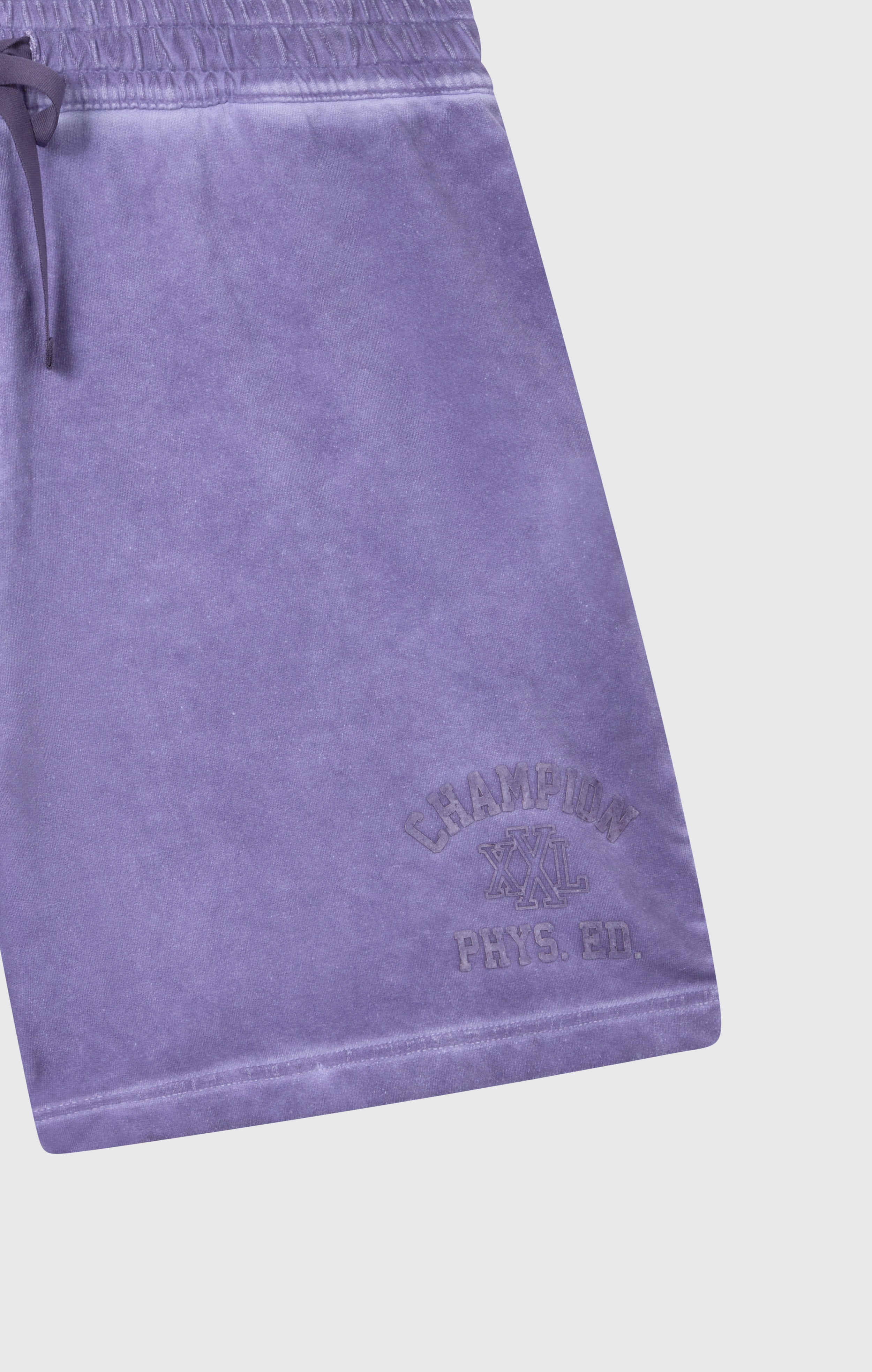 Pantaloncini da uomo in terry elasticizzato effetto slavato da 5''