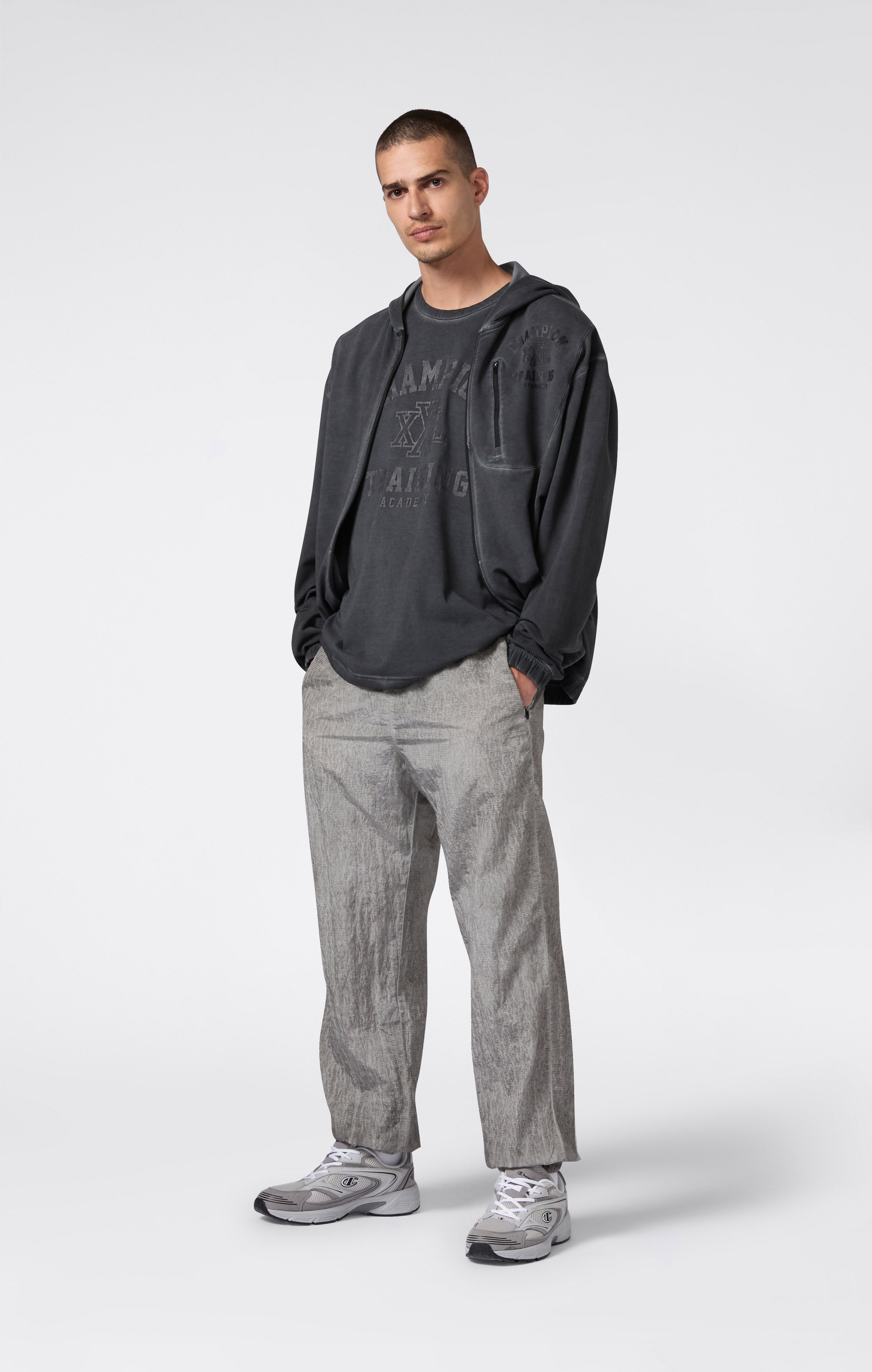 T-Shirt Homme Coton Stretch Effet Délavé