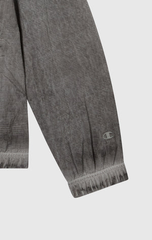 Herren Nylon-Top Mit Voller Reißverschluss Im Washed-Look