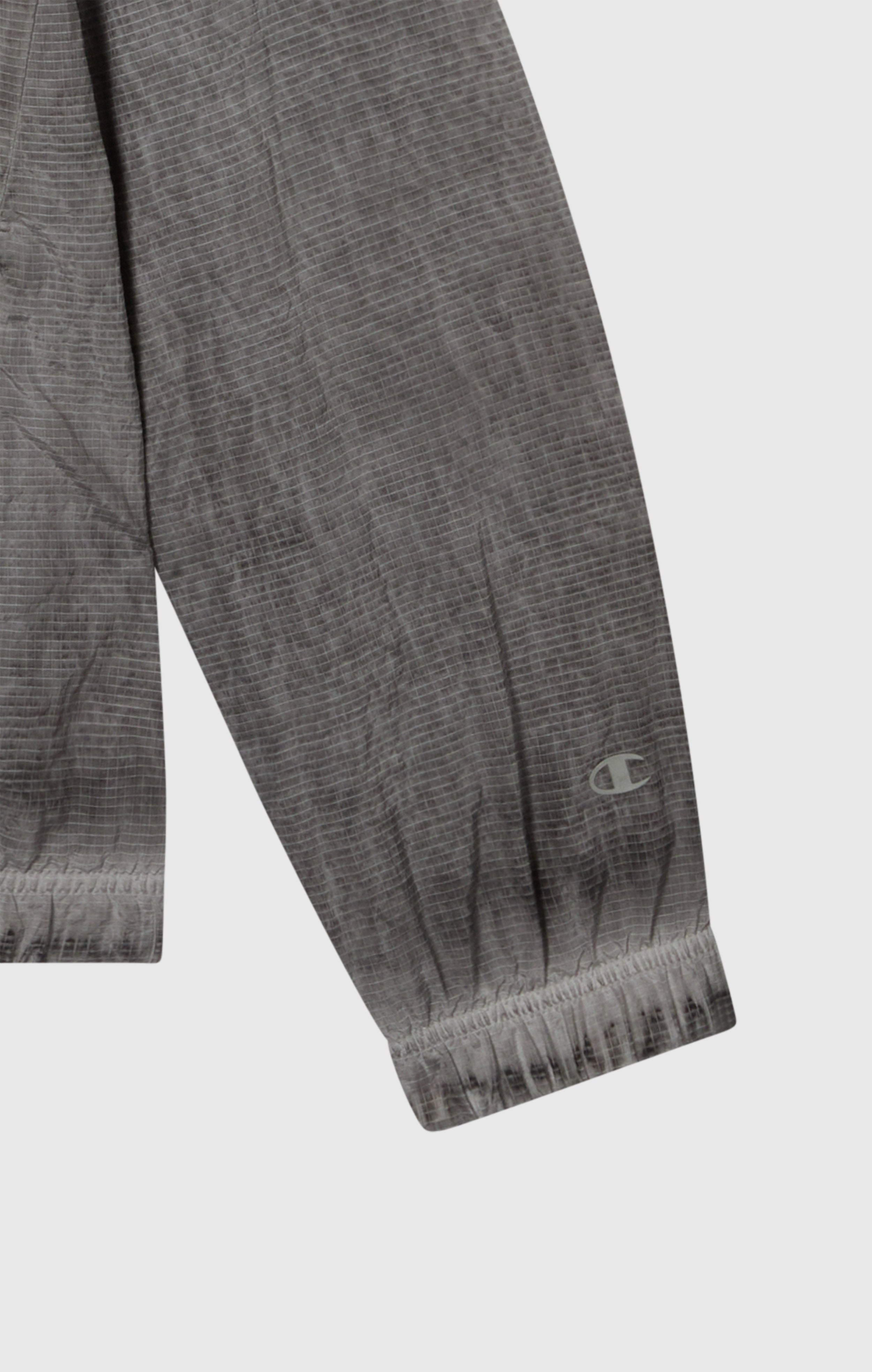 Top Uomo In Nylon Con Zip Intera Effetto Slavato