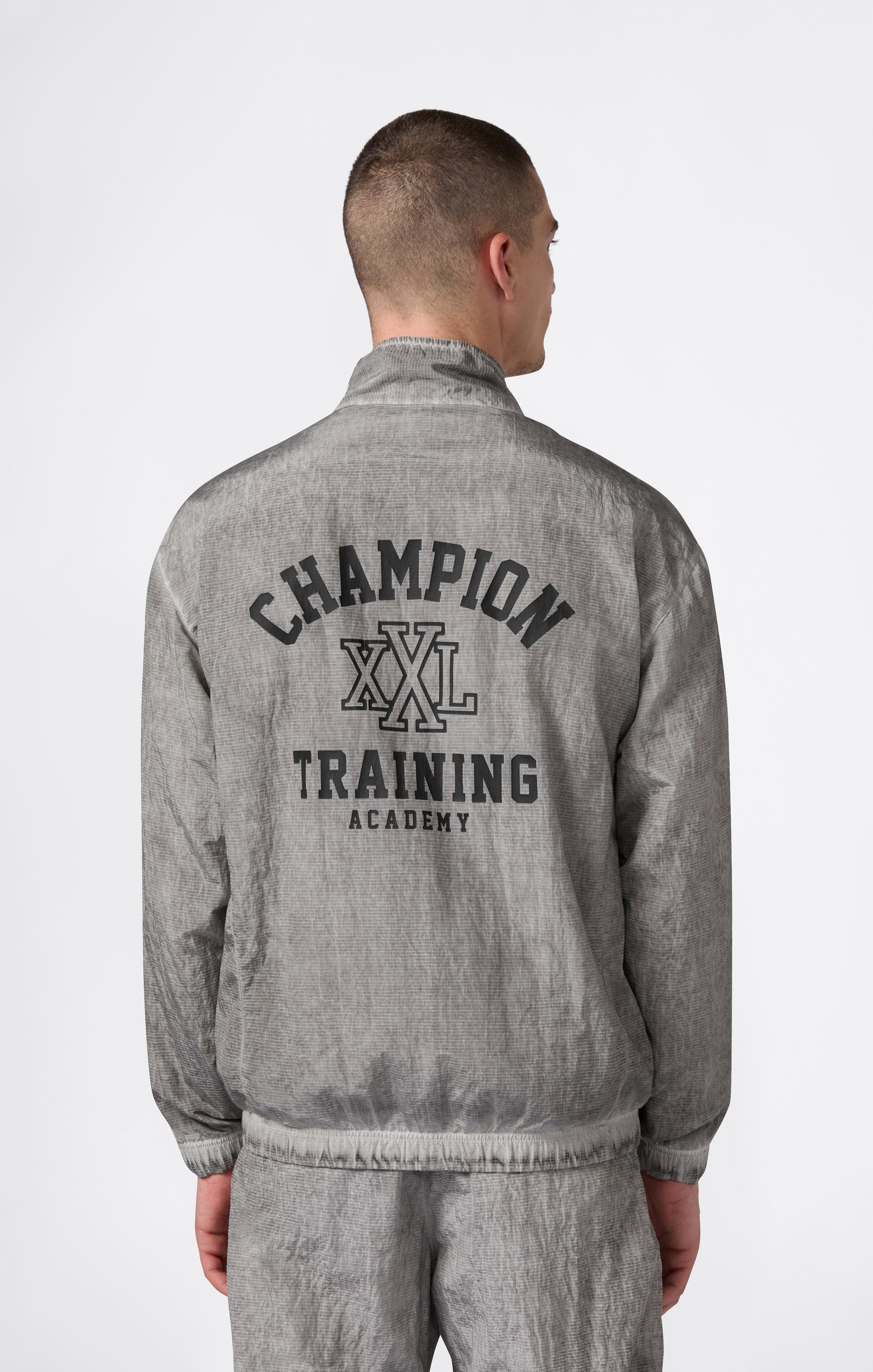 Men’s Washed Full Zip Nylon Top