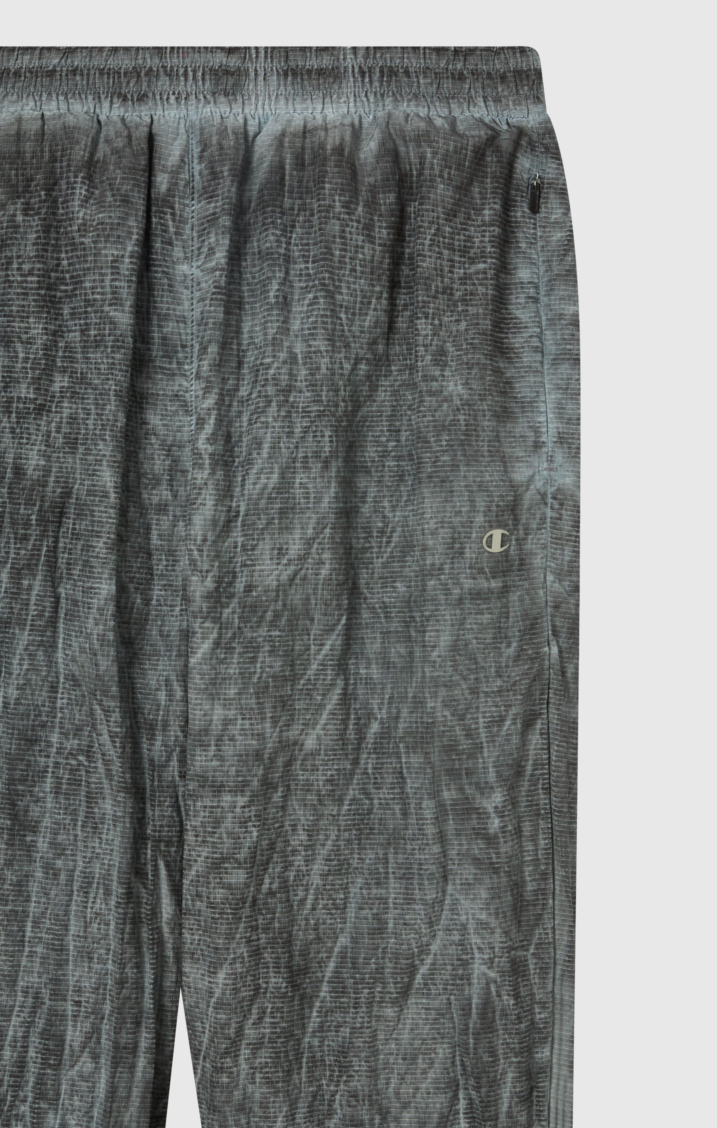 Pantalon Homme En Nylon Avec Poignets Élastiques Effet Délavé