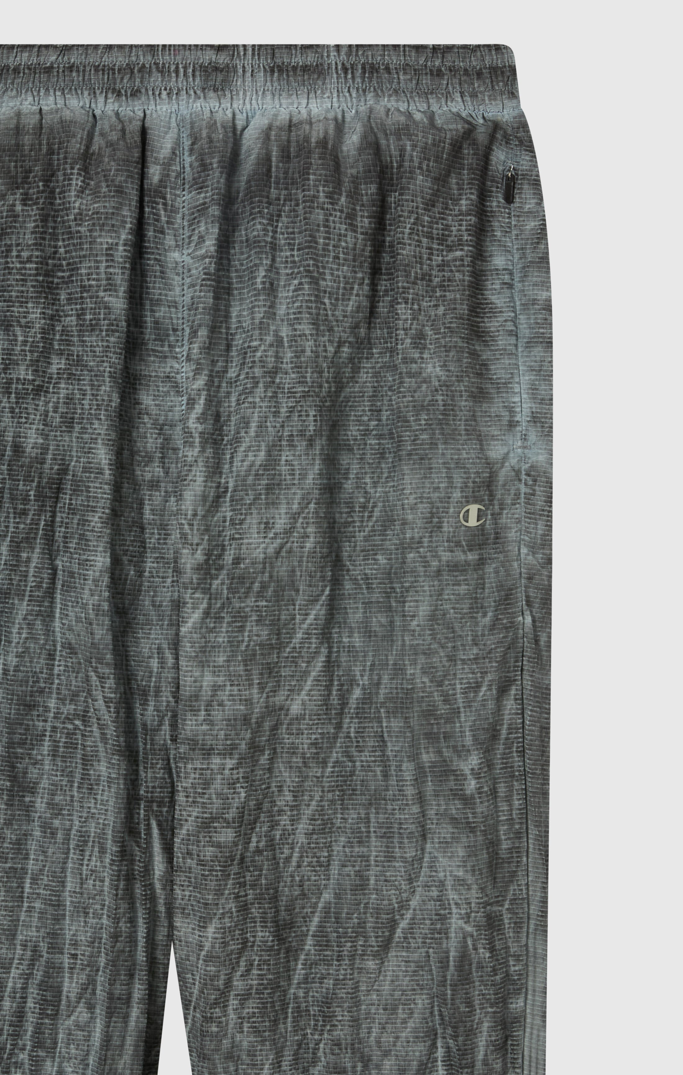 Pantalon Homme En Nylon Avec Poignets Élastiques Effet Délavé