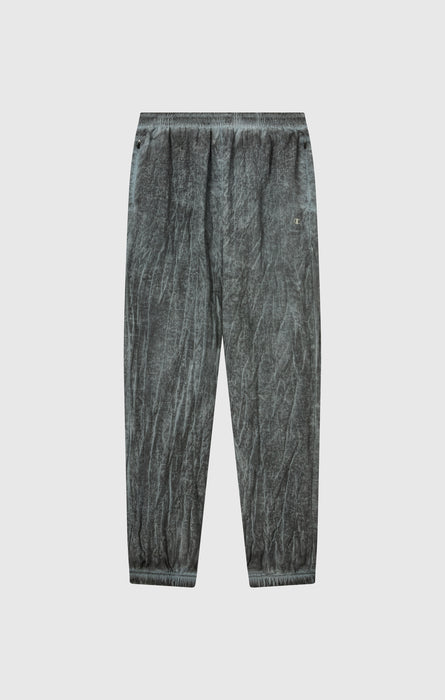 Pantalon Homme En Nylon Avec Poignets Élastiques Effet Délavé