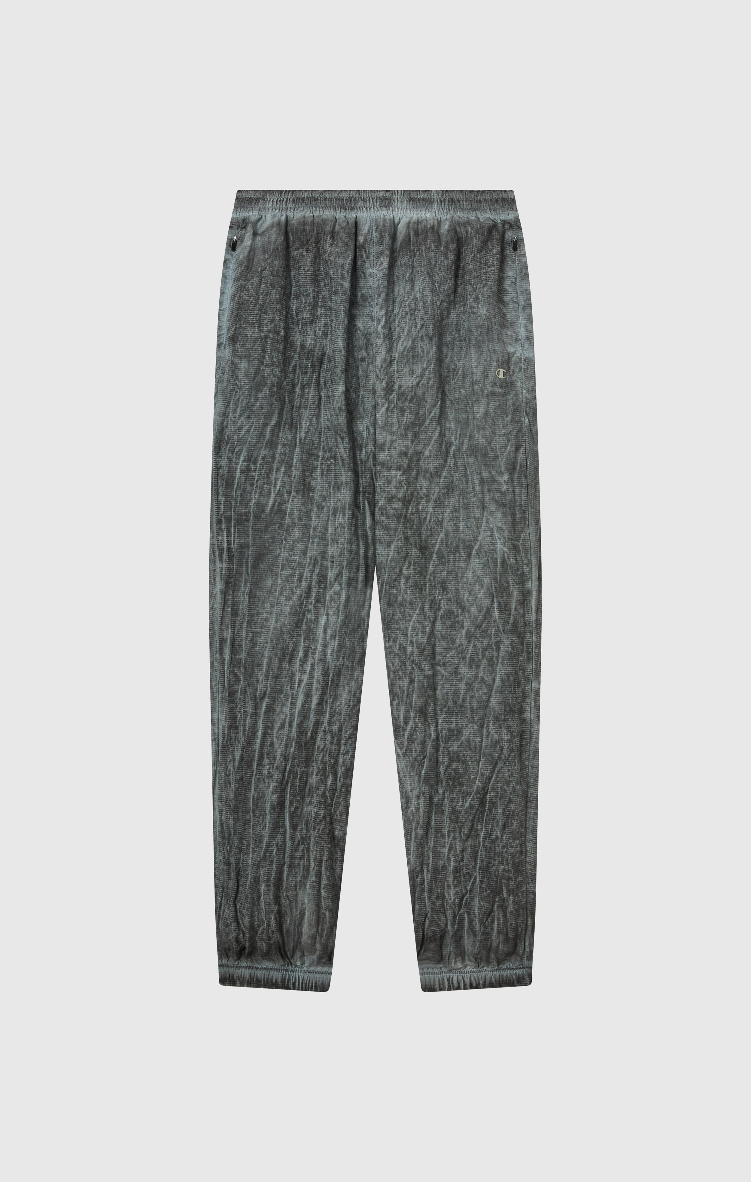 Pantalon Homme En Nylon Avec Poignets Élastiques Effet Délavé