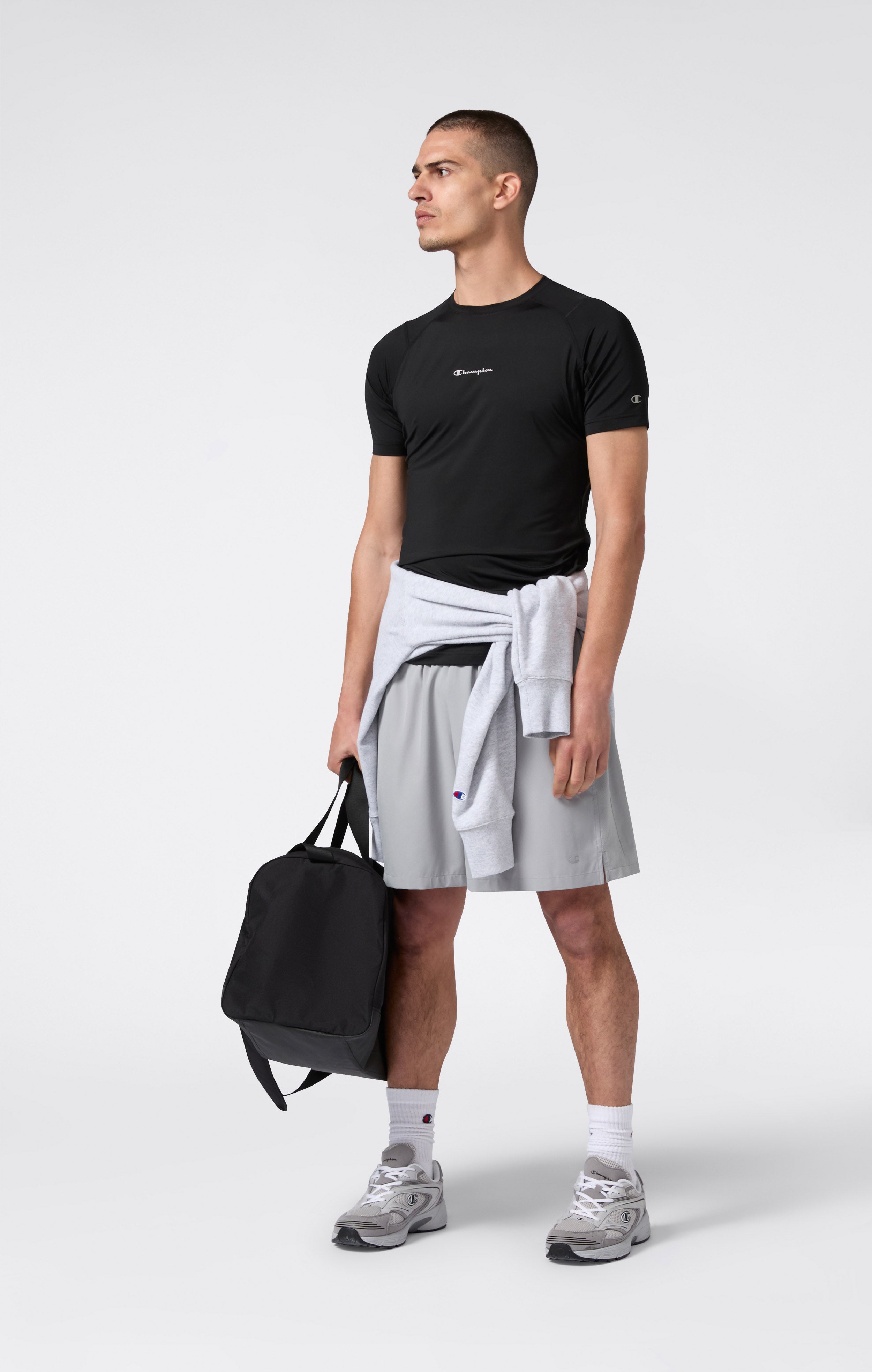 T-shirt da uomo con pannello posteriore traspirante Quick Dry