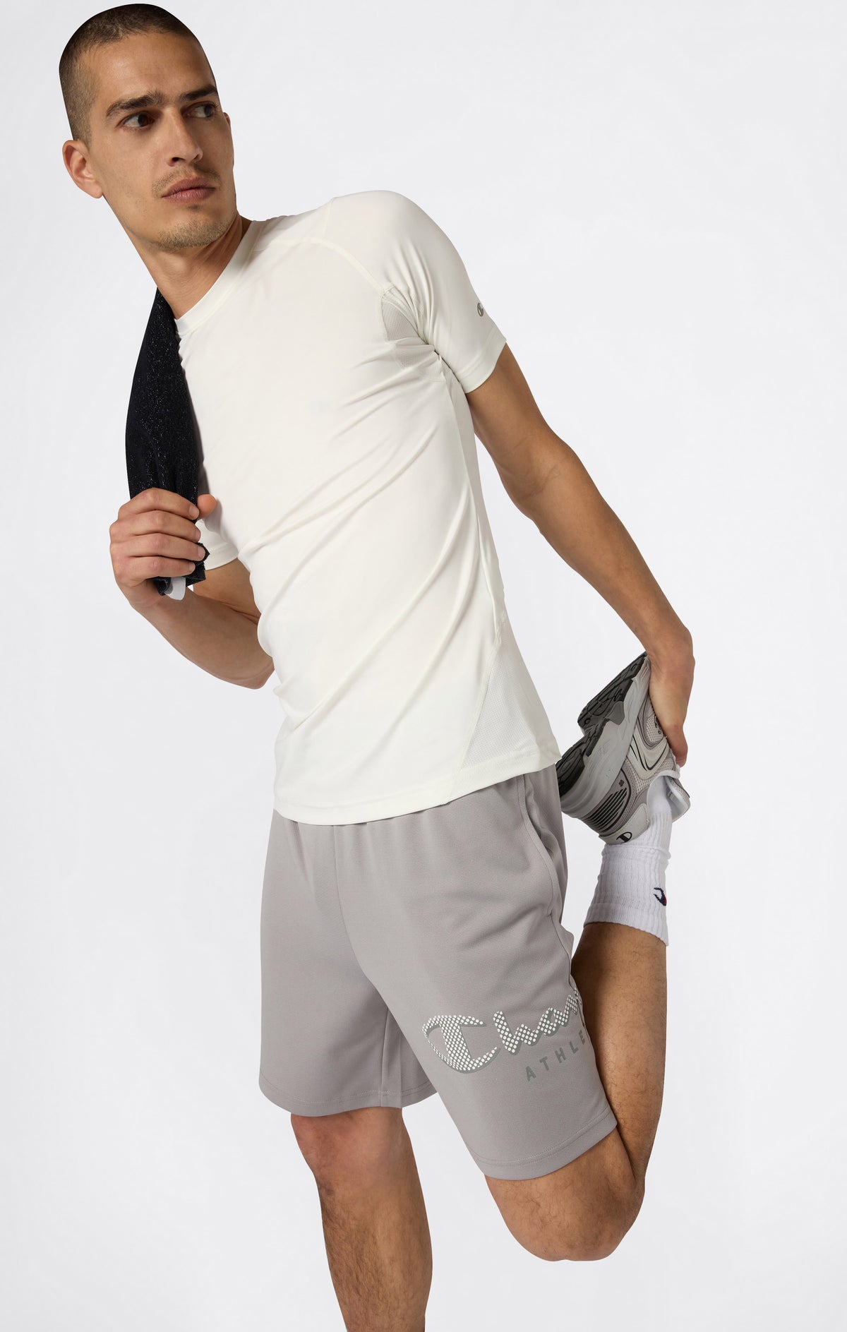 T-shirt da uomo con pannello posteriore traspirante Quick Dry