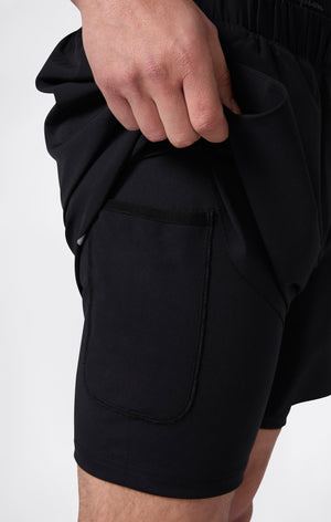 Shorts légers 2 en 1 pour homme Quick Dry