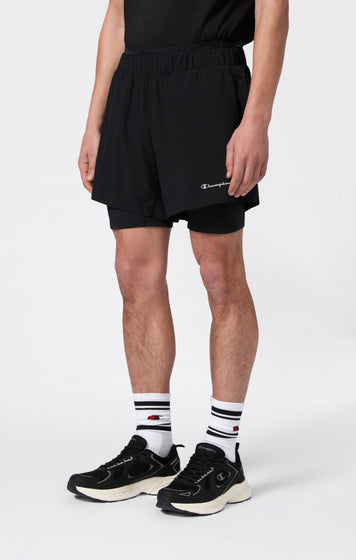 Pantalones cortos ligeros 2 en 1 para hombre Quick Dry