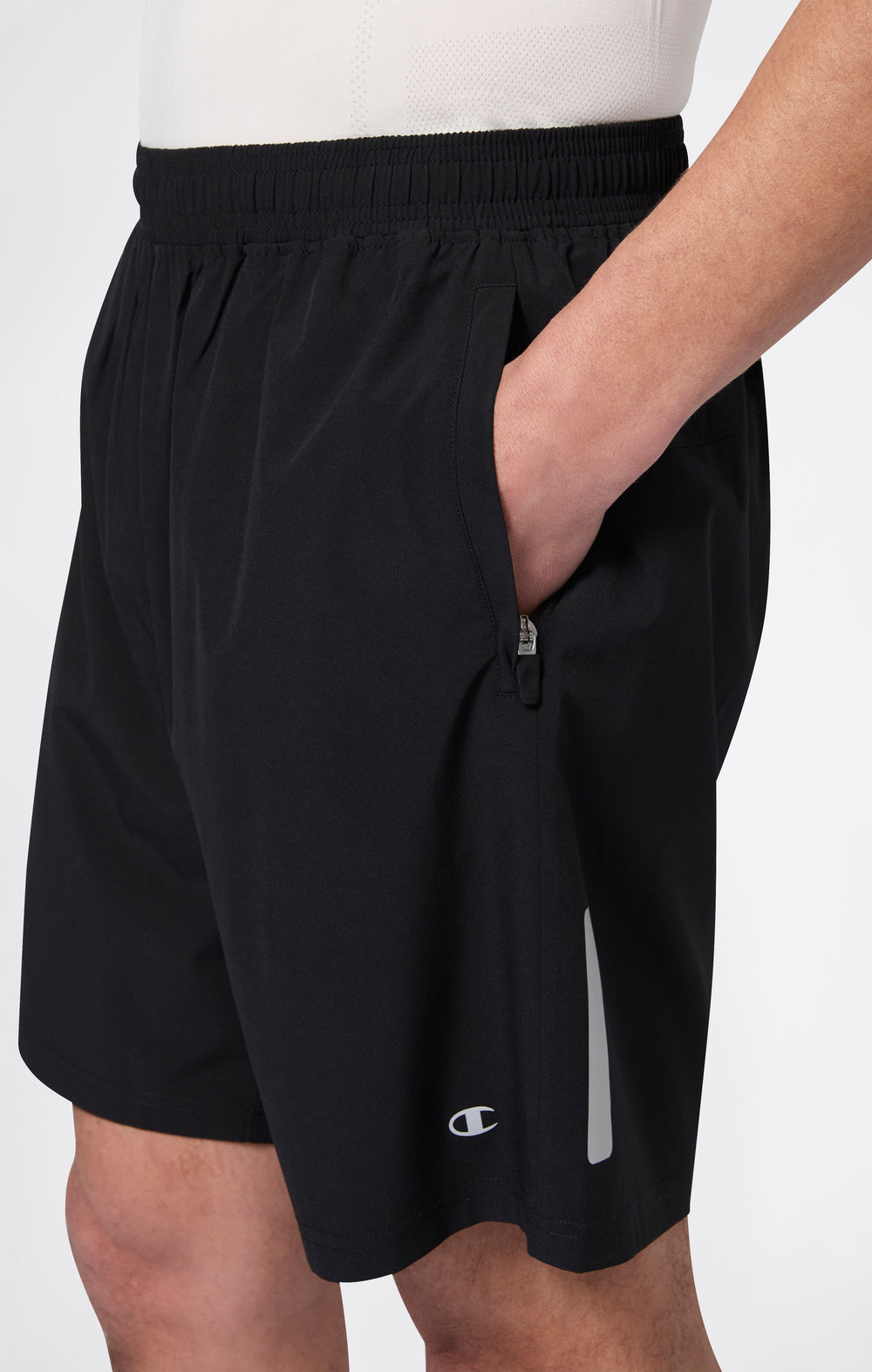 Shorts tissés stretch pour homme avec poches zippées Quick Dry