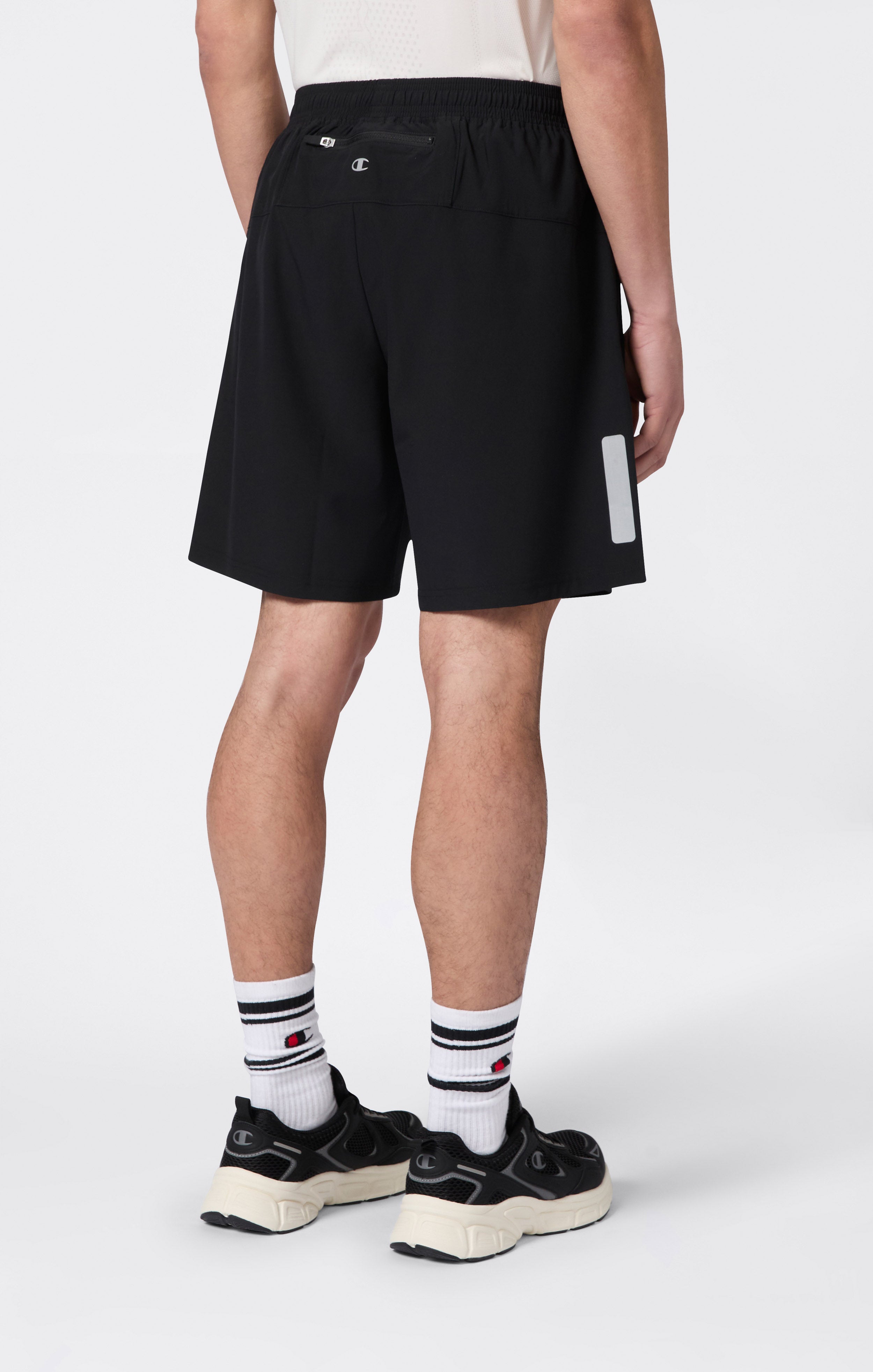 Shorts tissés stretch pour homme avec poches zippées Quick Dry