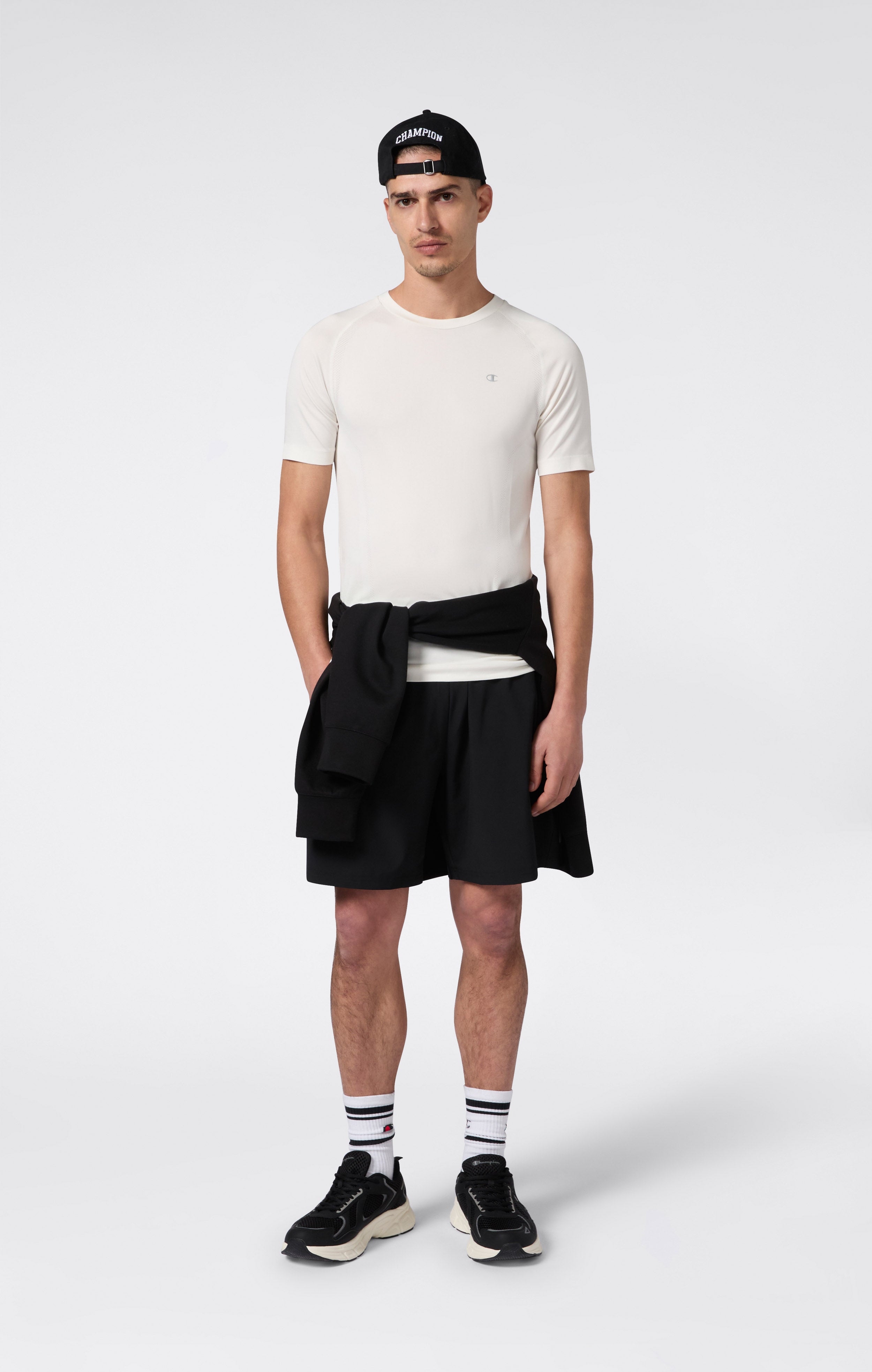 Shorts tissés stretch pour homme avec poches zippées Quick Dry