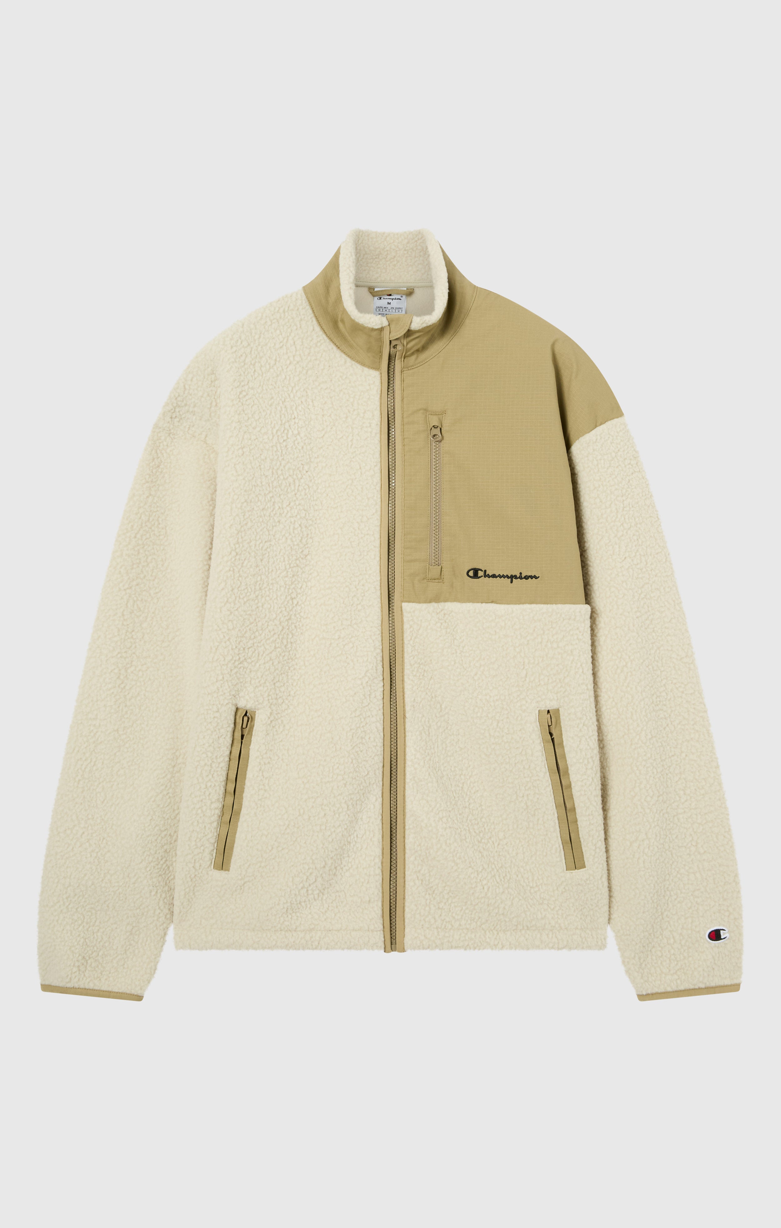 Giacca Polar Teddy con Zip Intera da Uomo