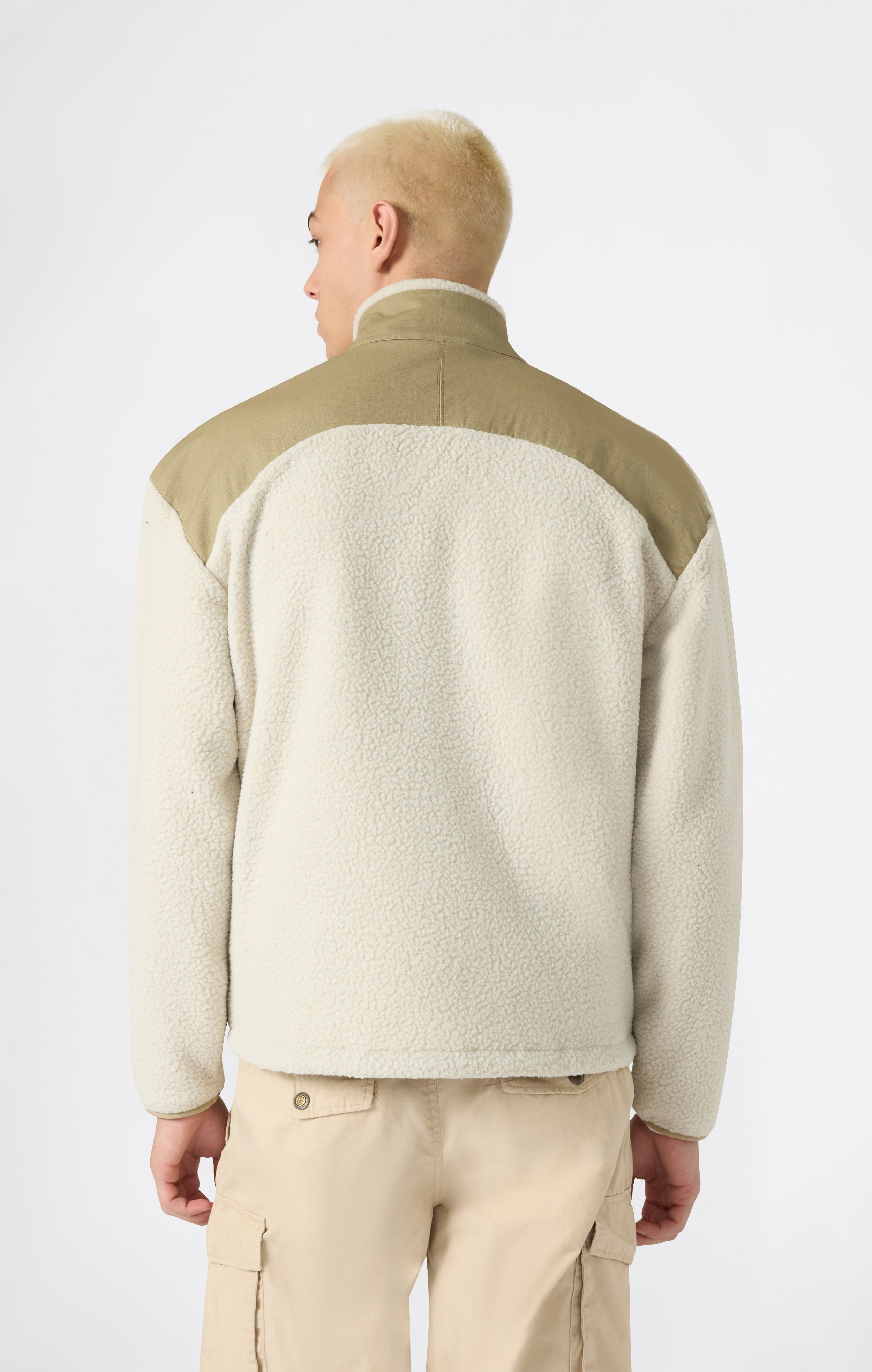 Giacca Polar Teddy con Zip Intera da Uomo