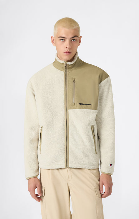 Giacca Polar Teddy con Zip Intera da Uomo