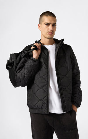 Herren Gefütterte Jacke mit Kapuze