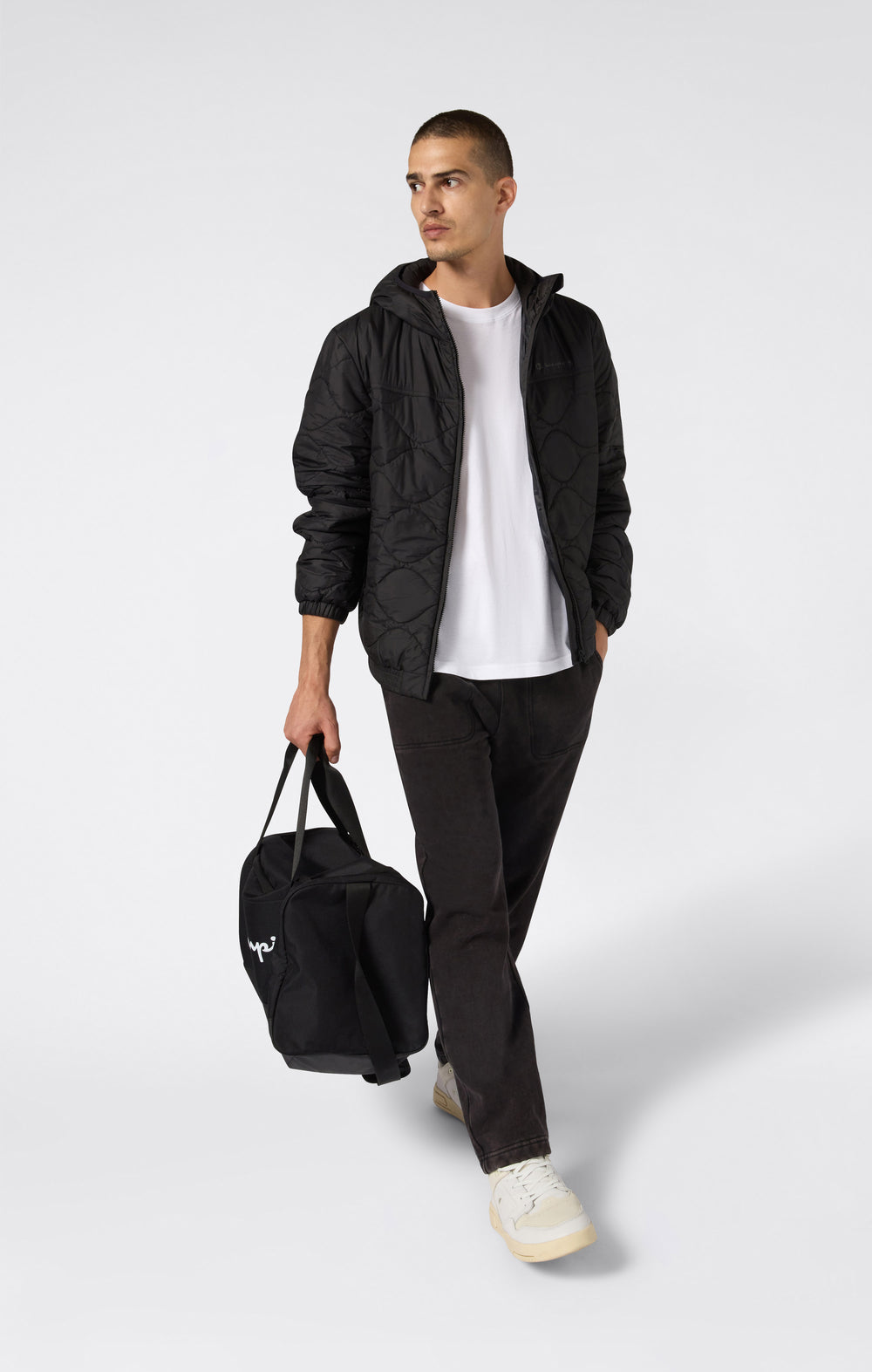 Herren Gefütterte Jacke mit Kapuze