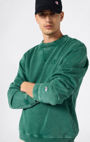 Rundhals-Sweatshirt Mit Washed-Look Und Angerautem Innenmaterial Icons Herren