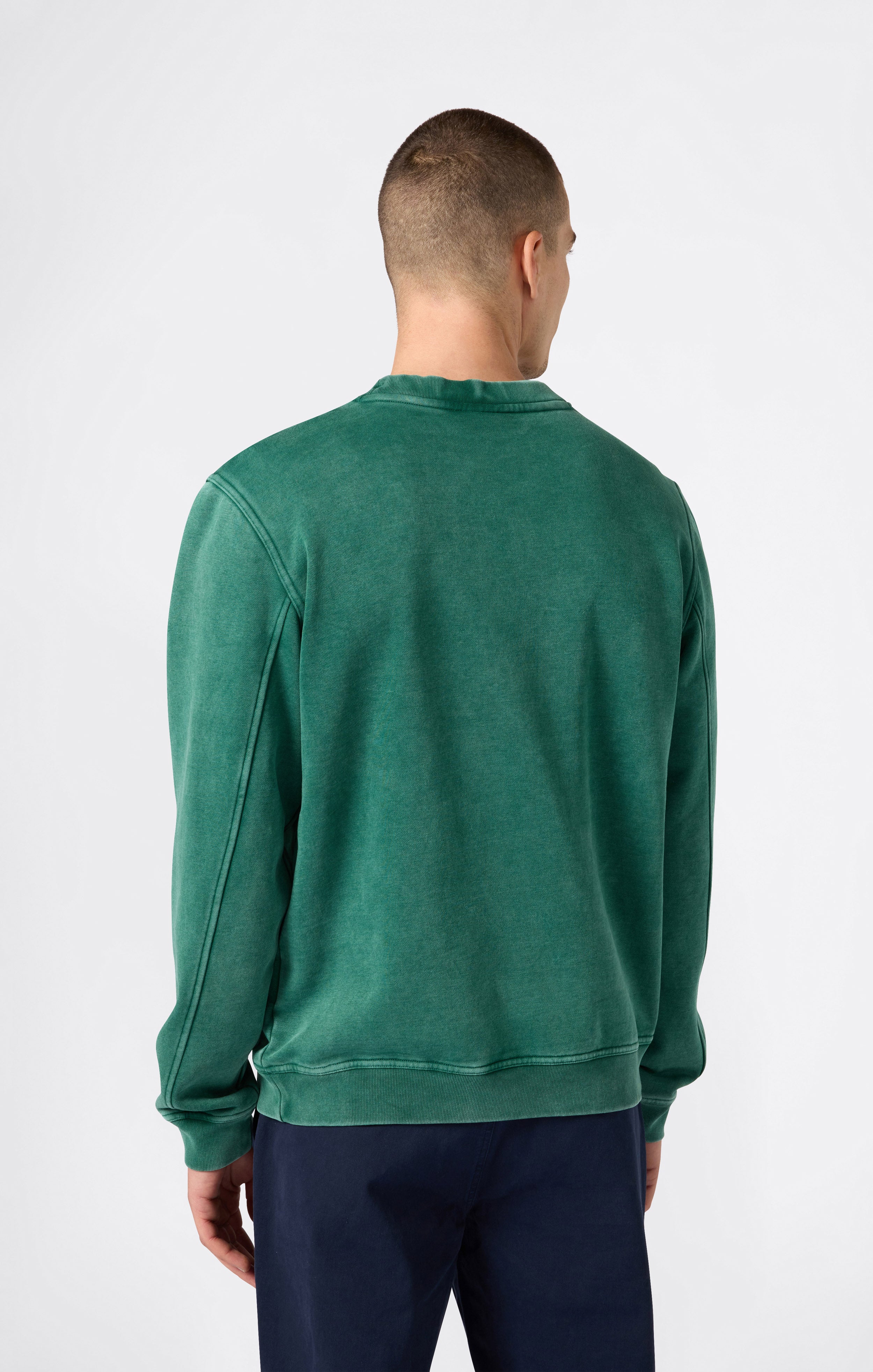 Men’s Washed Fleece Crewneck Sweatshirt Icons