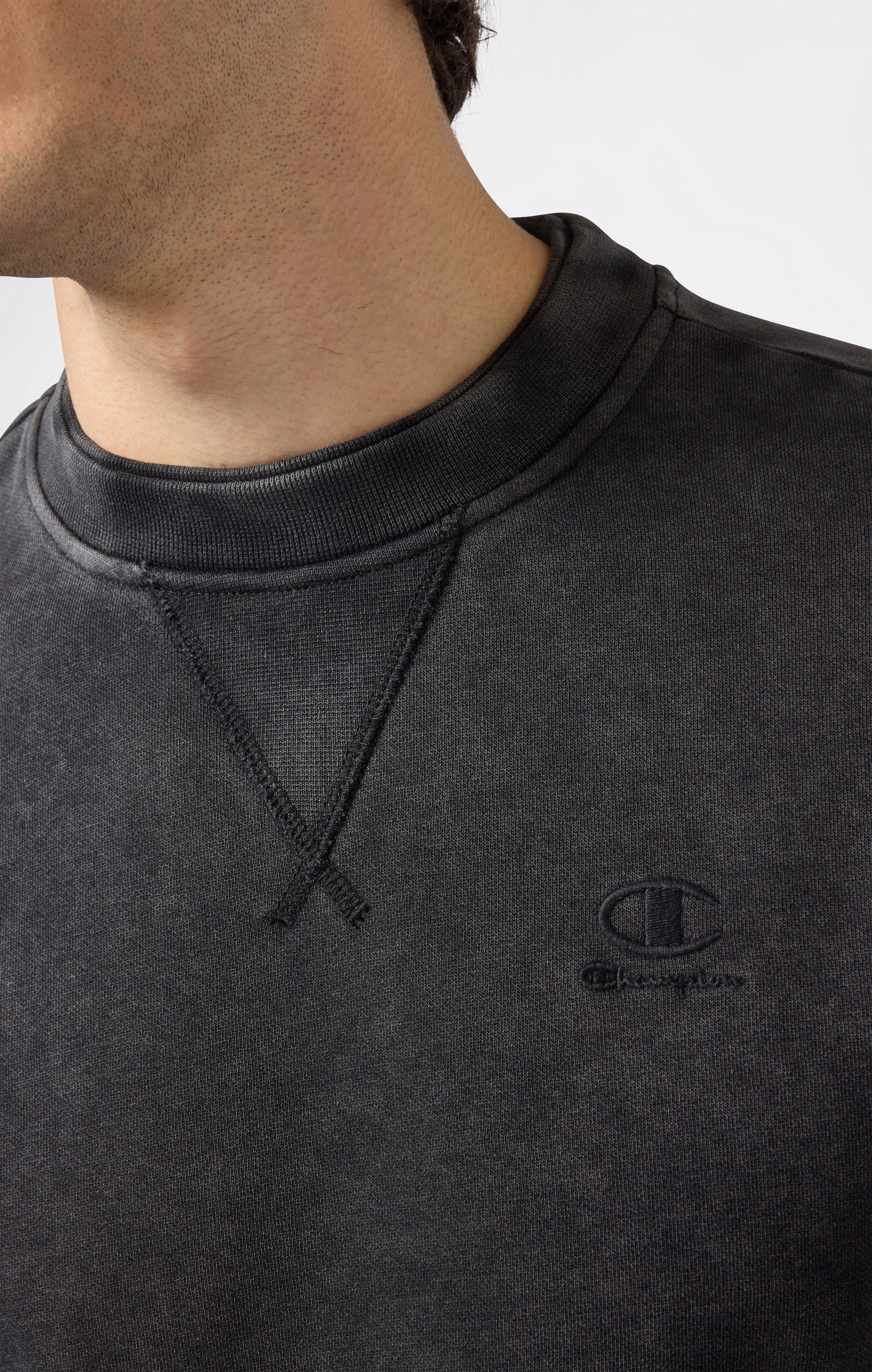 Men’s Washed Fleece Crewneck Sweatshirt Icons