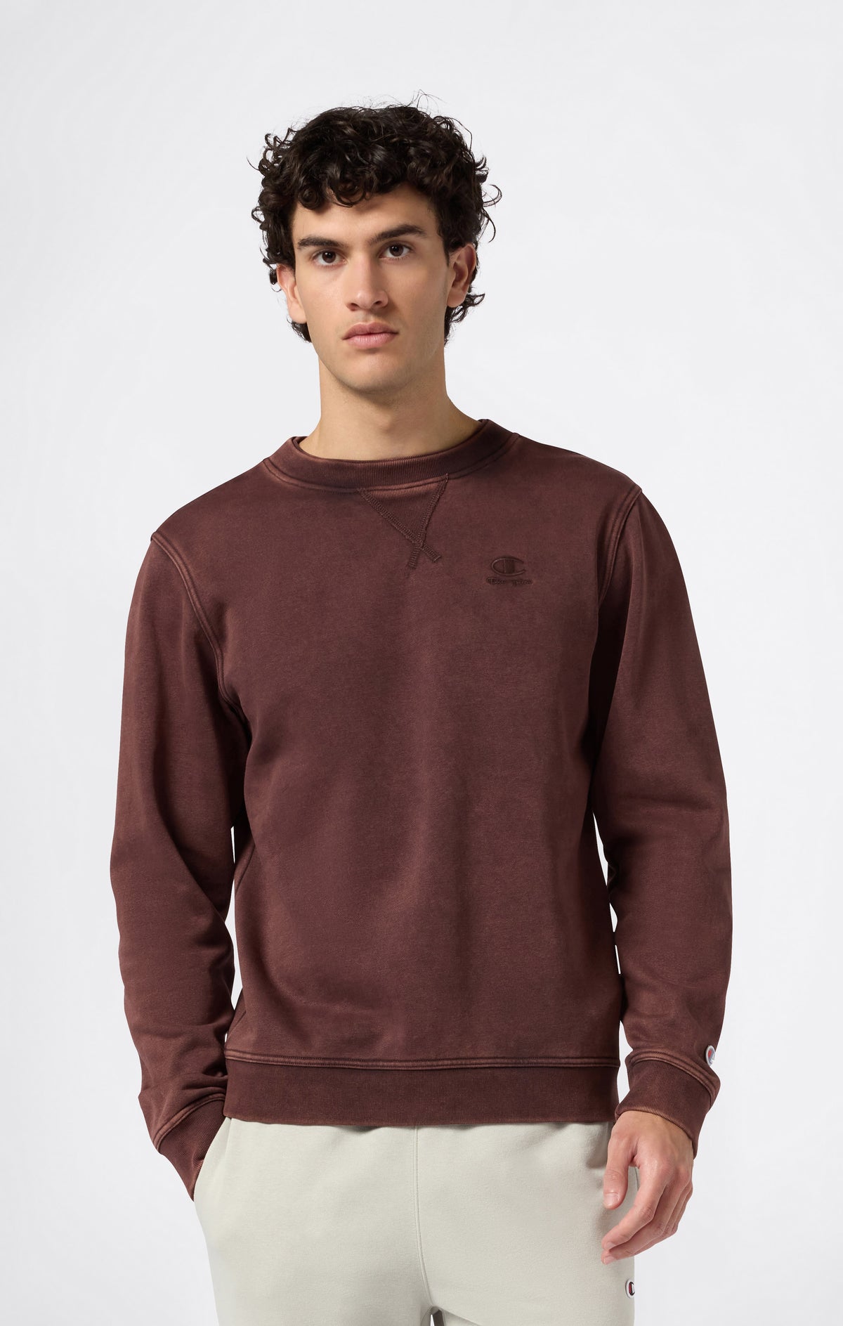 Sweat Col Rond Effet Délavé À Intérieur Gratté Icons Pour Homme