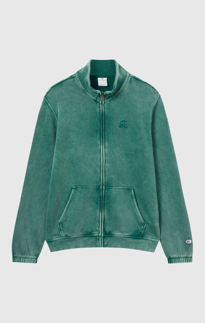 Men’s Washed Full Zip Fleece Sweatshirt Icons