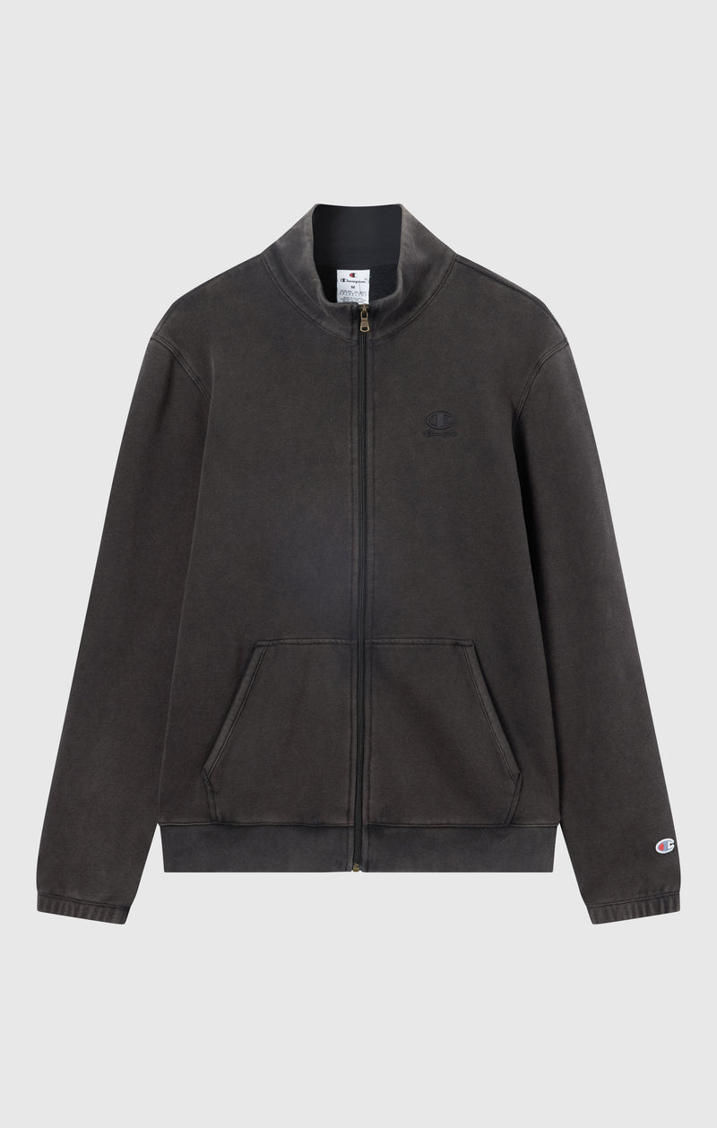 Men’s Washed Full Zip Fleece Sweatshirt Icons