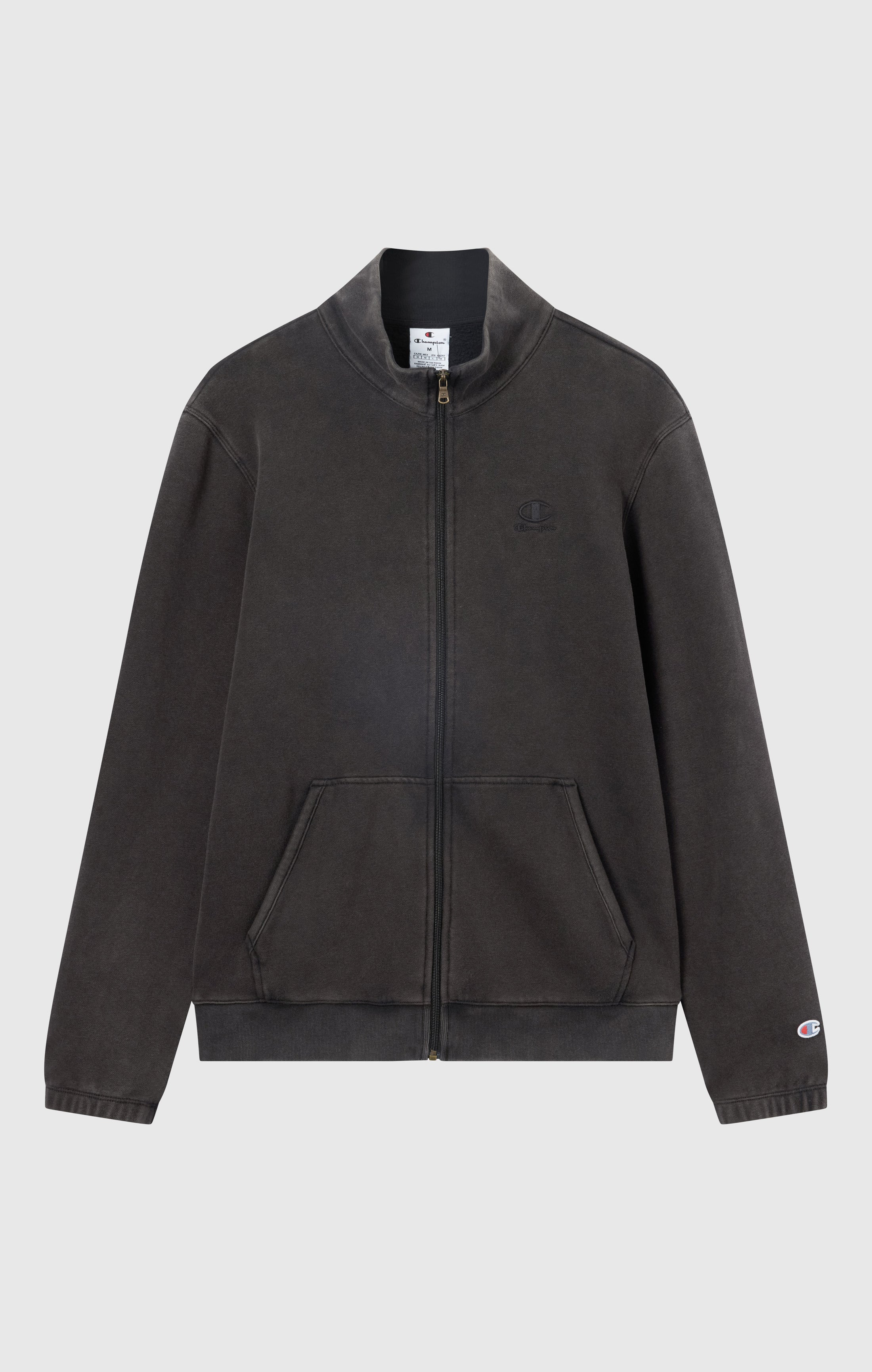 Men’s Washed Full Zip Fleece Sweatshirt Icons