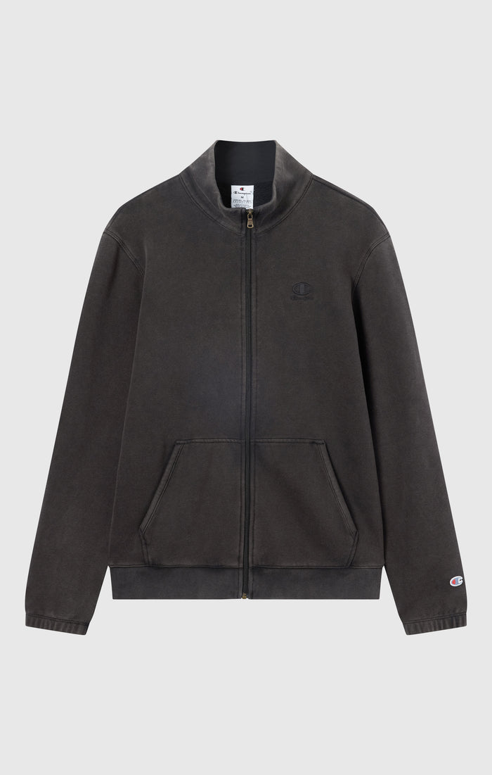 Men’s Washed Full Zip Fleece Sweatshirt Icons