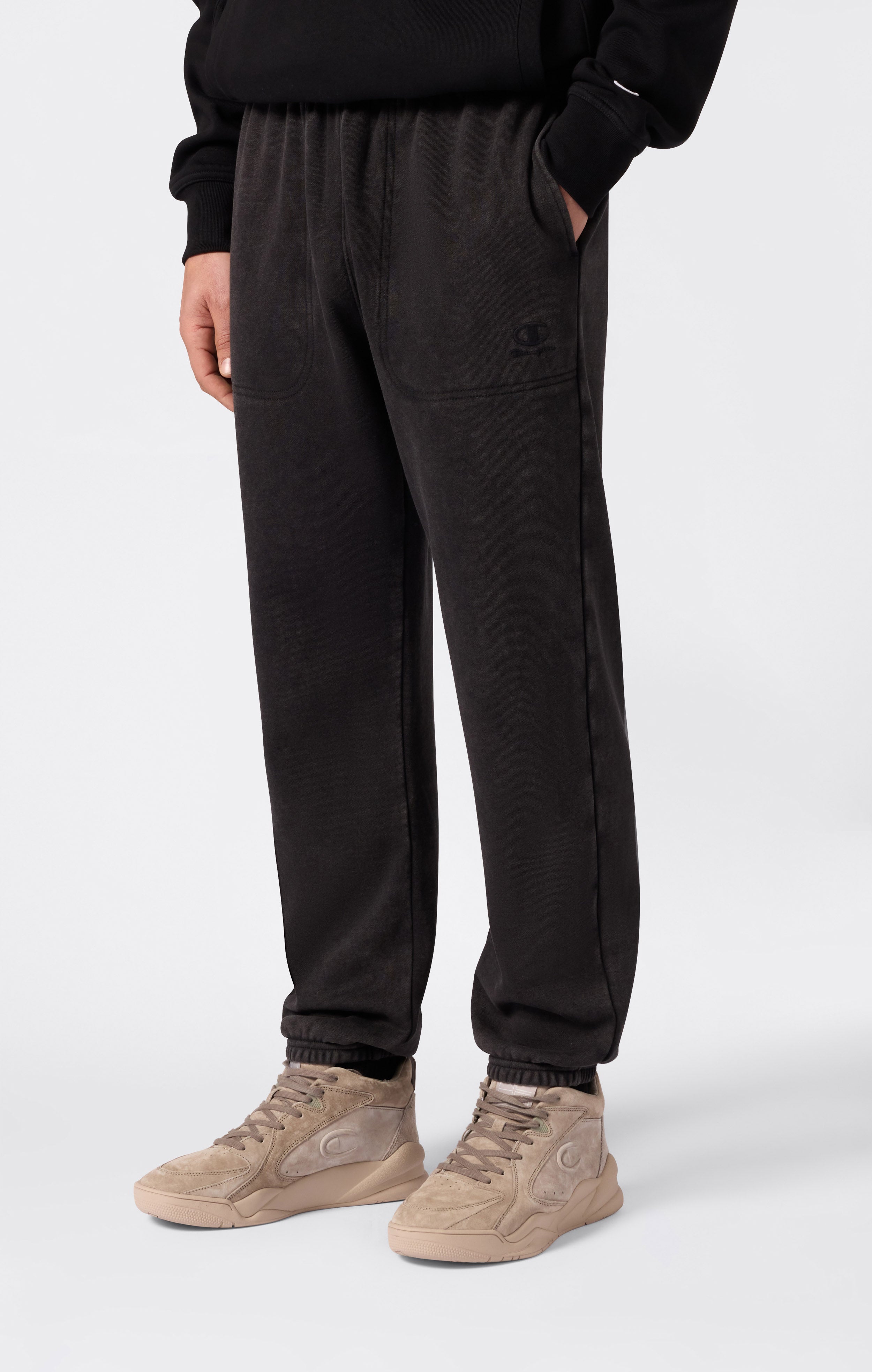 Jogginghose Mit Elastischen Bündchen, Washed-Look Und Angerautem Innenmaterial Icons Herren