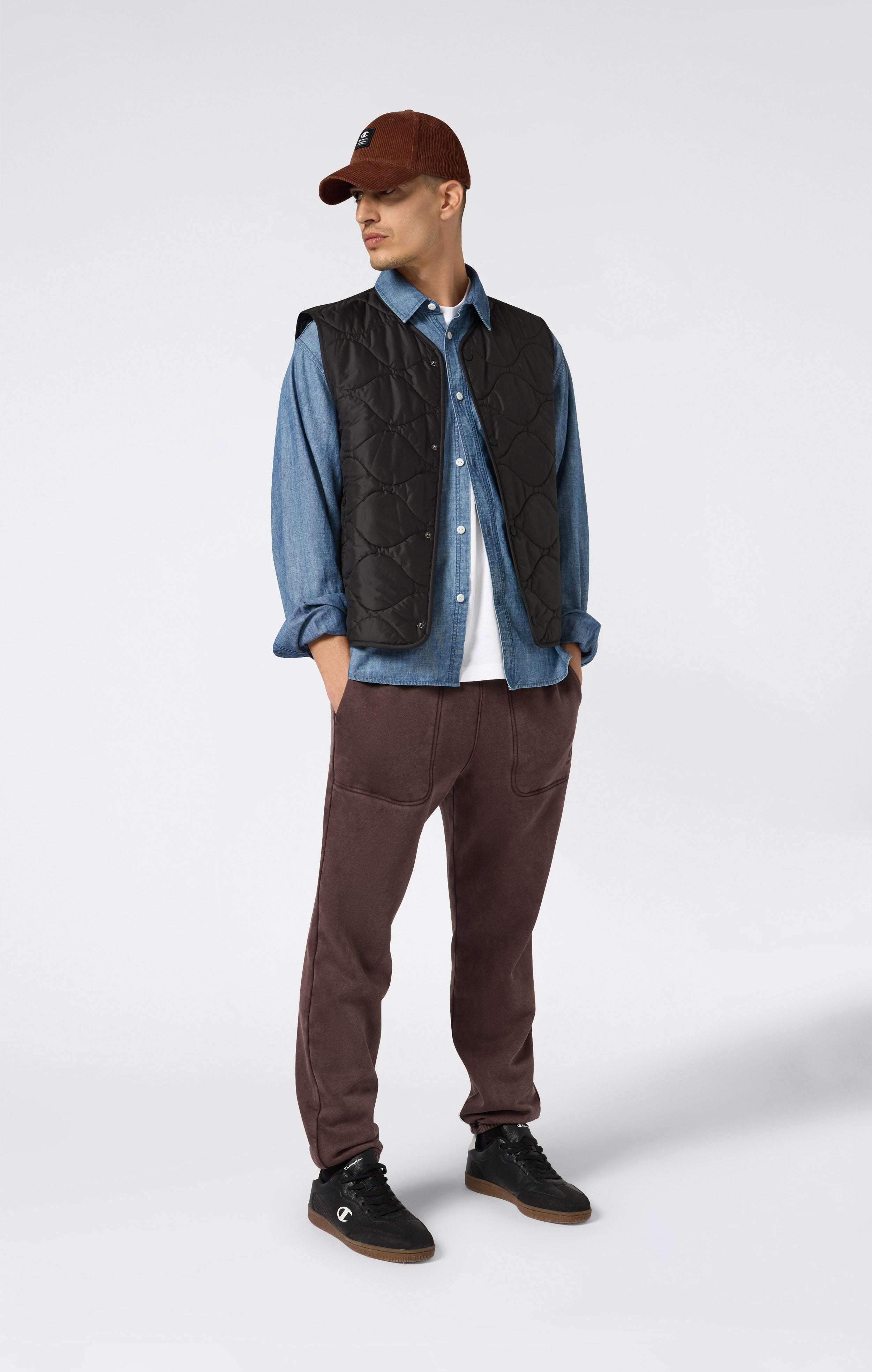 Jogginghose Mit Elastischen Bündchen, Washed-Look Und Angerautem Innenmaterial Icons Herren