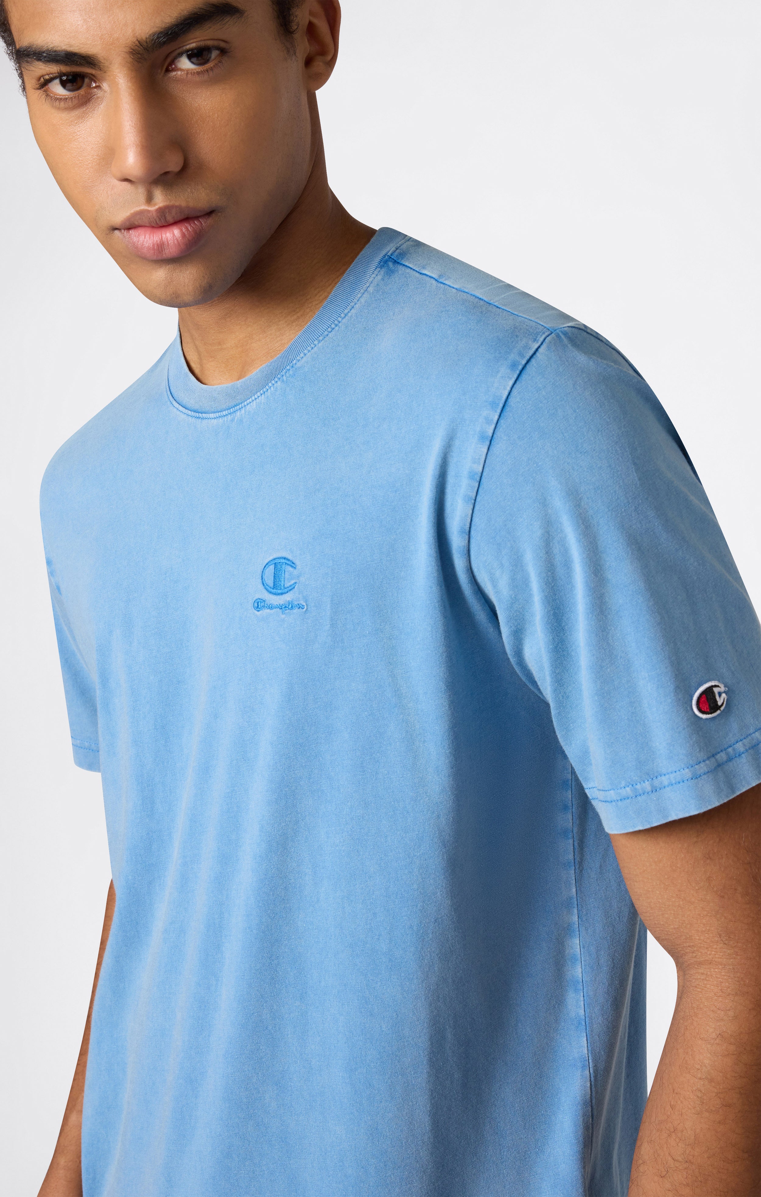 Herren T-Shirt Mit Verwaschenem Look Icons