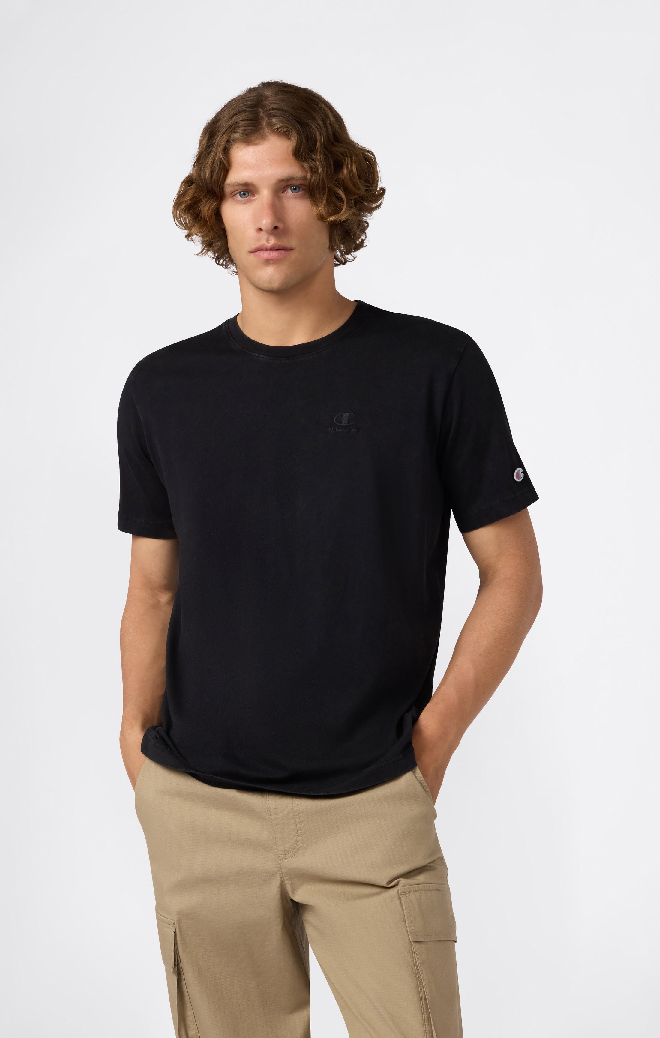 Herren T-Shirt Mit Verwaschenem Look Icons