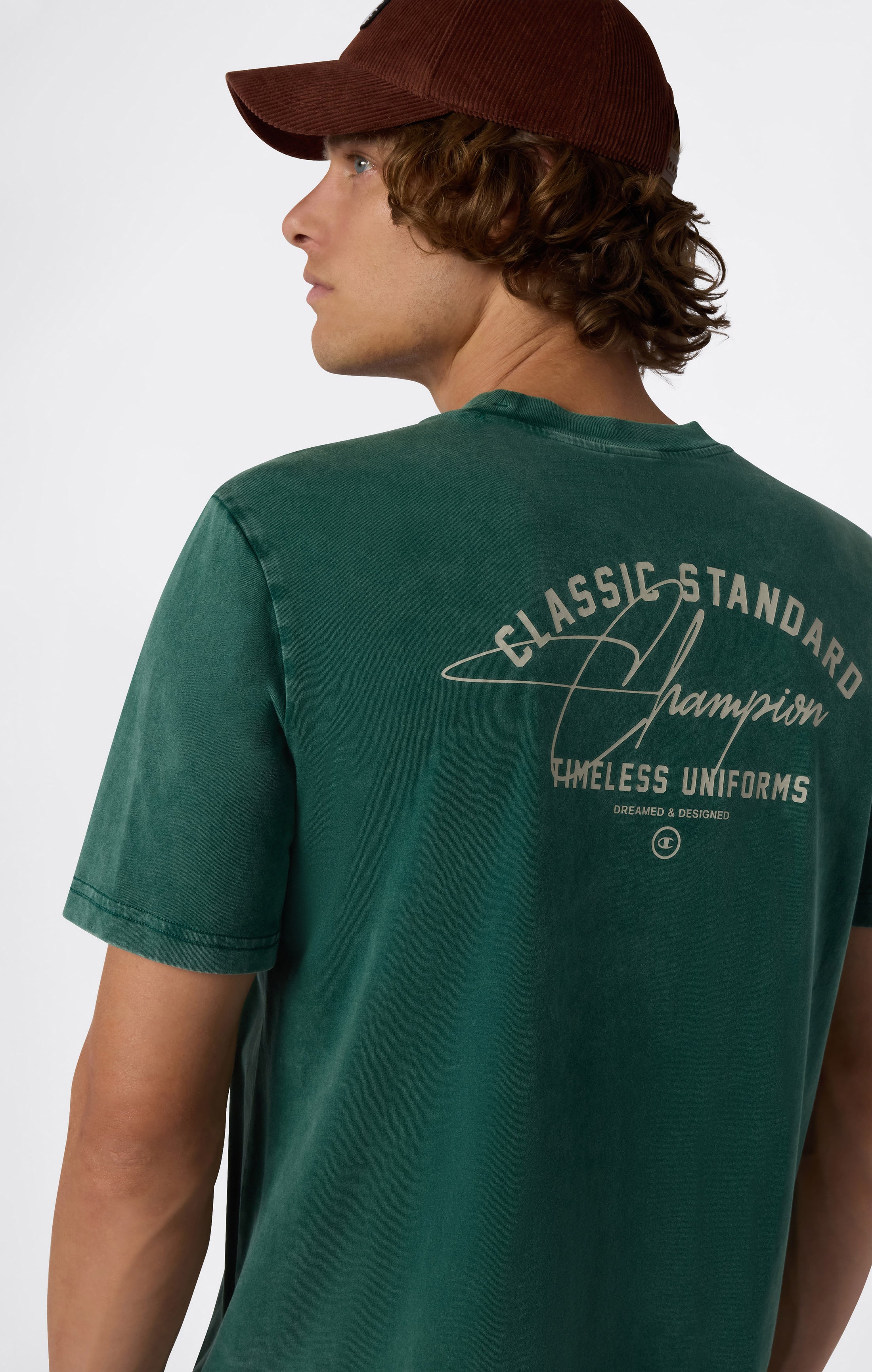 T-Shirt Homme Col Rond Effet Délavé Icons