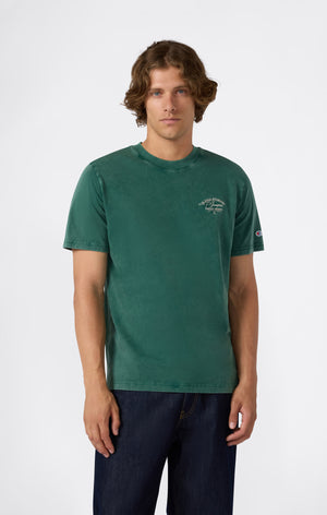 T-Shirt Homme Col Rond Effet Délavé Icons