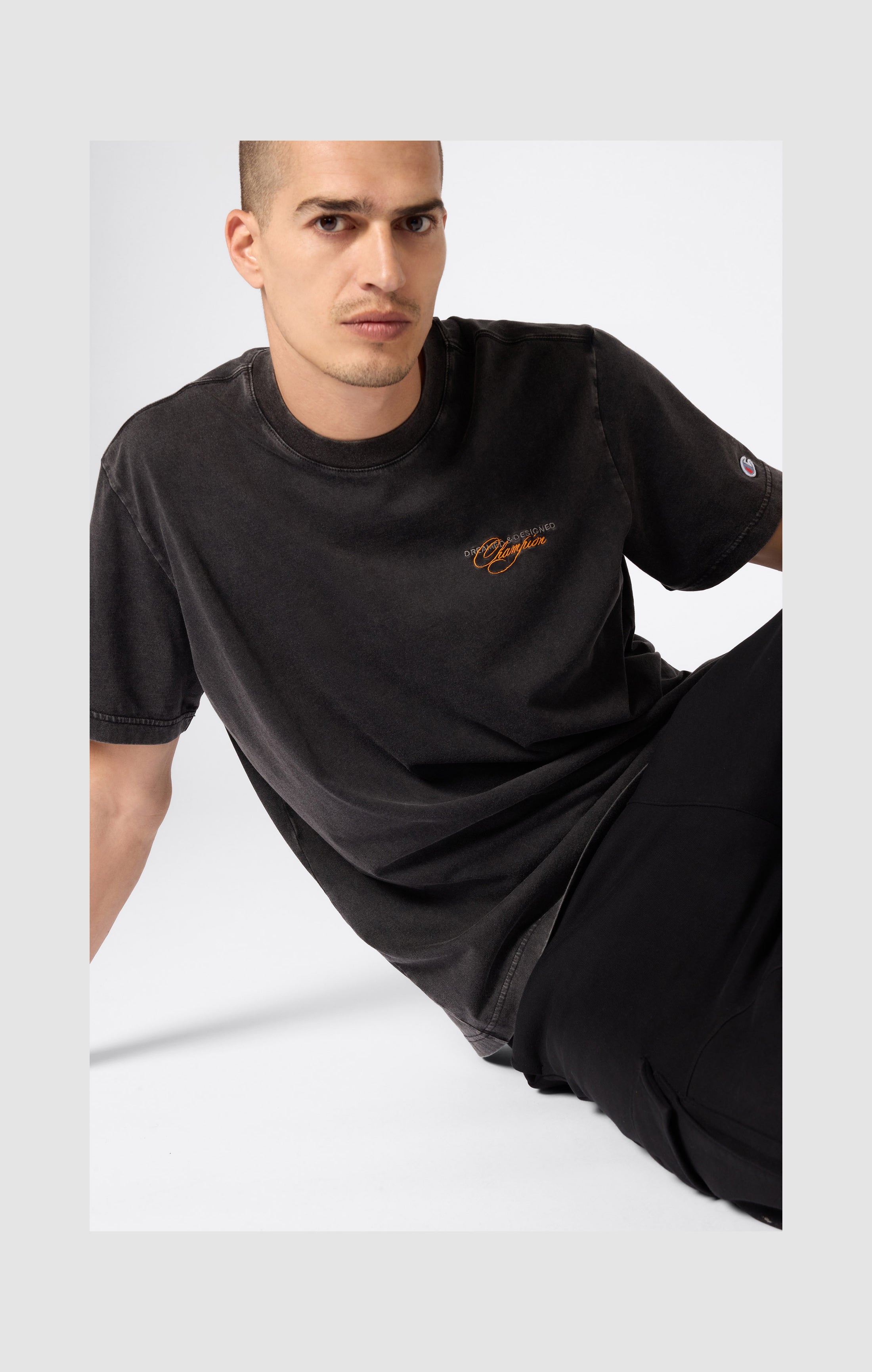 Men’s Washed Crewneck T-Shirt Icons