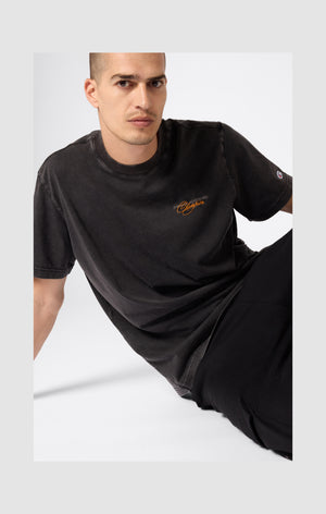 Men’s Washed Crewneck T-Shirt Icons