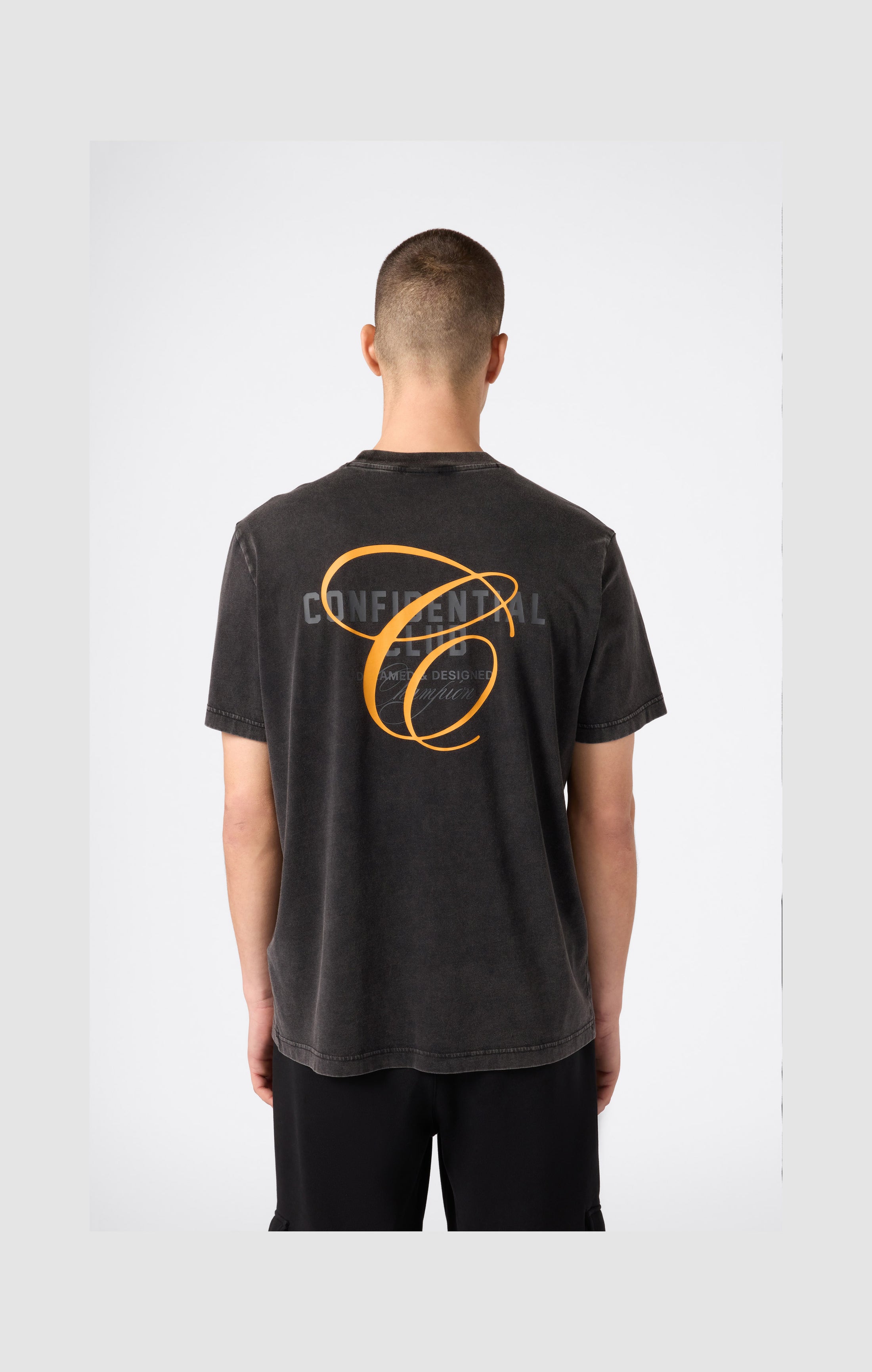 Men’s Washed Crewneck T-Shirt Icons