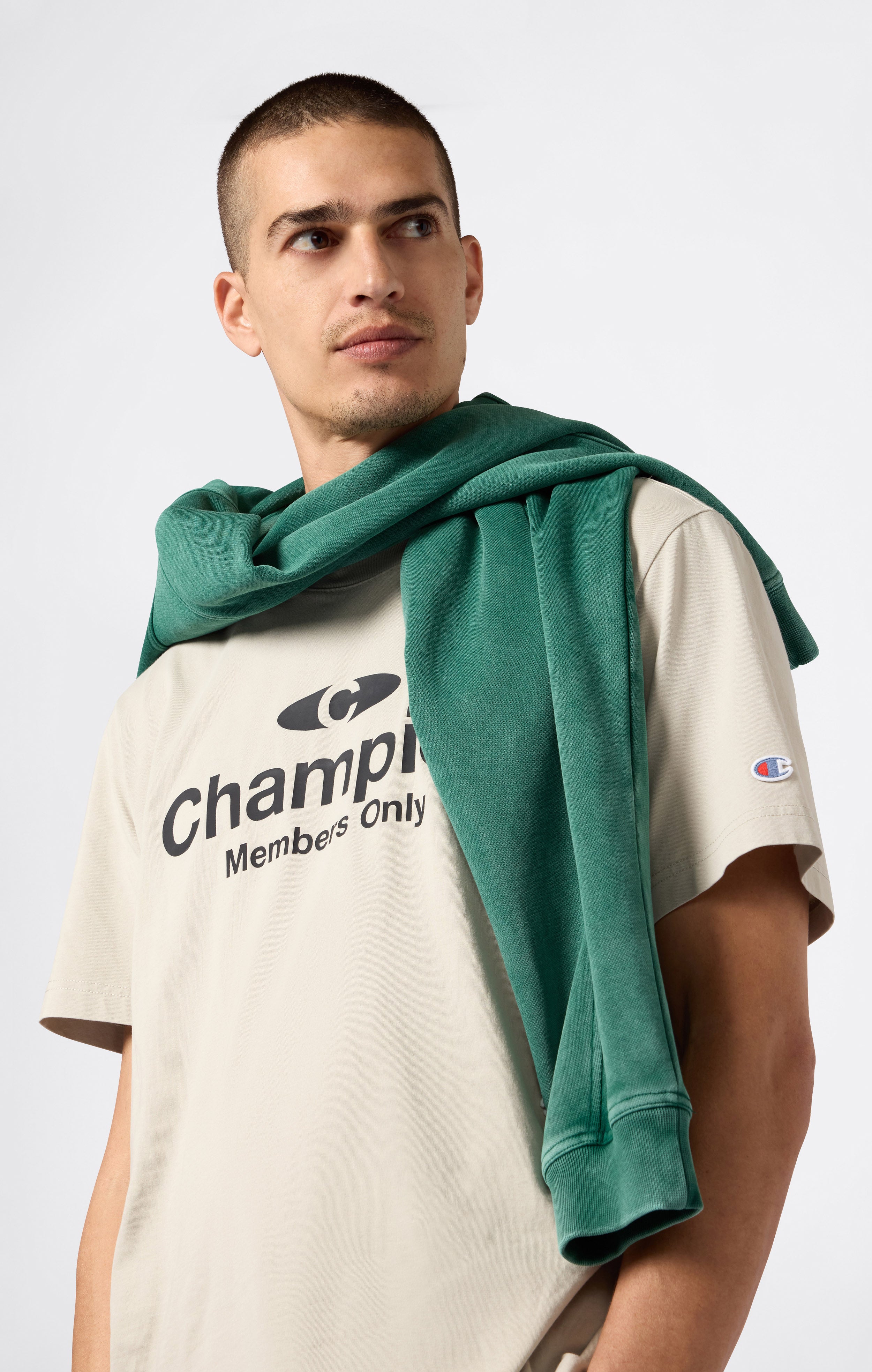 Men’s Washed Crewneck T-Shirt Icons