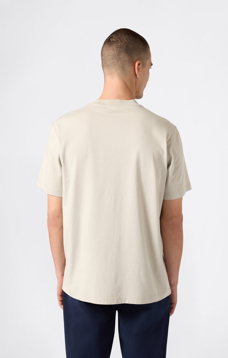 T-Shirt Homme Col Rond Effet Délavé Icons