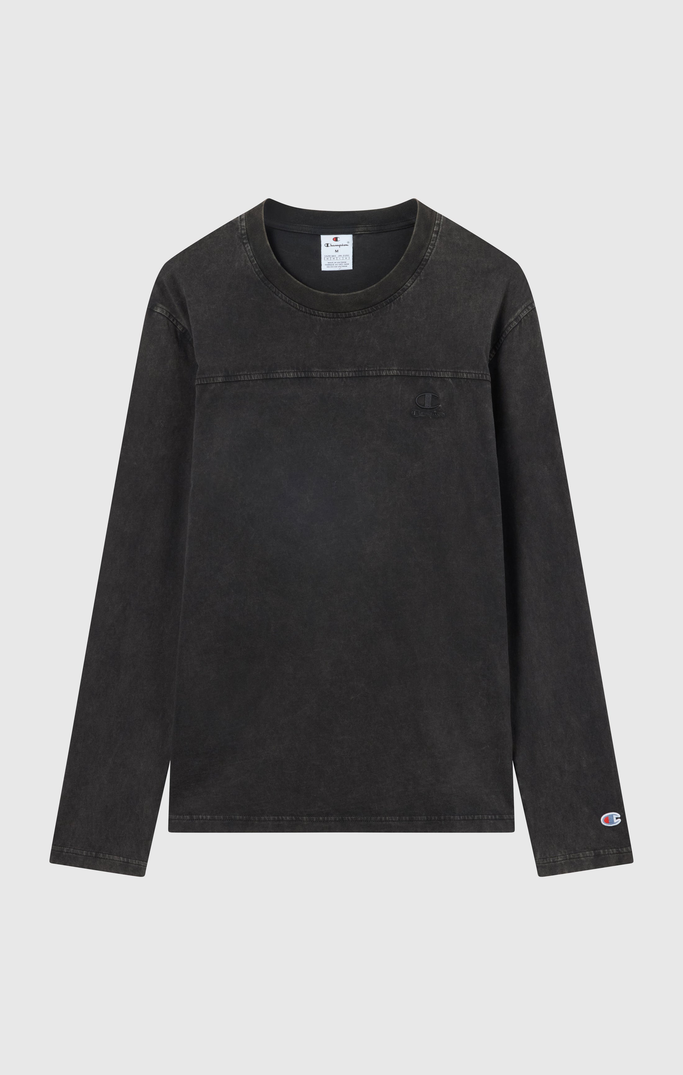 T-Shirt Homme Manches Longues Effet Délavé Icons