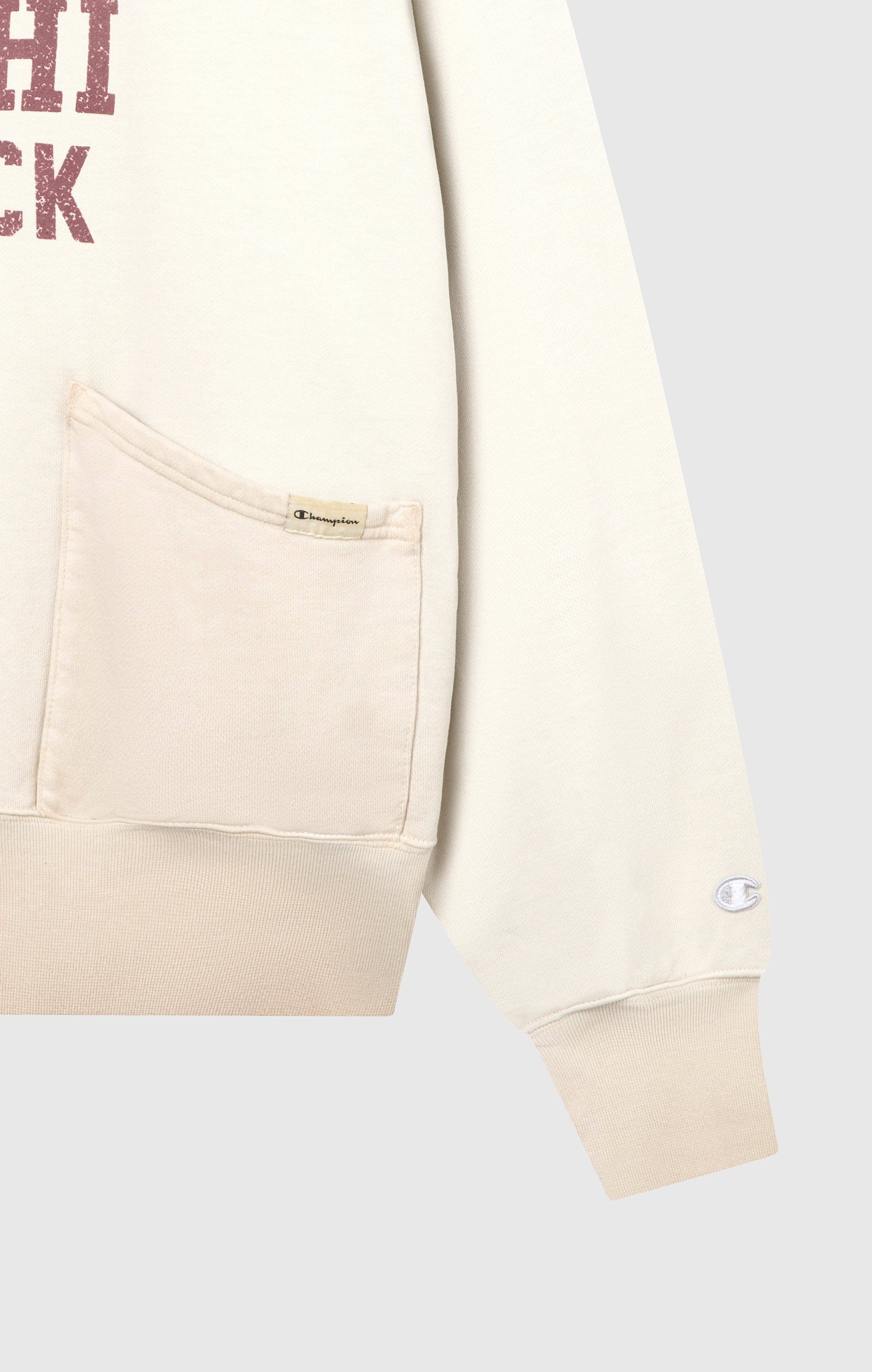 Men's Washed Hooded Sweatshirt Loose Fit Time Capsule Cream