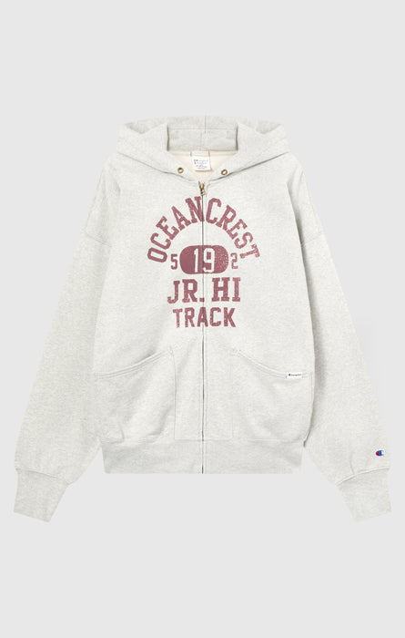 Felpa Da Uomo Con Cappuccio Effetto Slavato Zip Intera Loose Fit Time Capsule