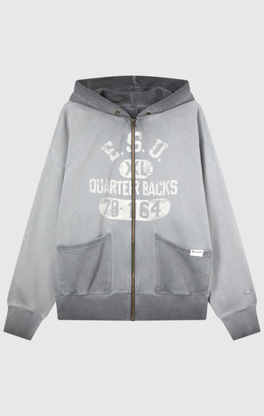 Herren Kapuzenpullover Mit Reißverschluss Und Wascheffekt Loose Fit Time Capsule