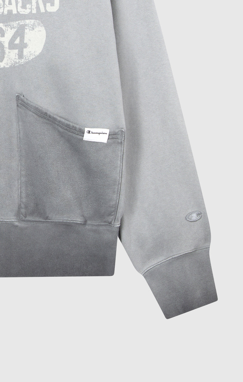 Sudadera Con Capucha Hombre Efecto Lavado Y Cremallera Corte Loose Fit Time