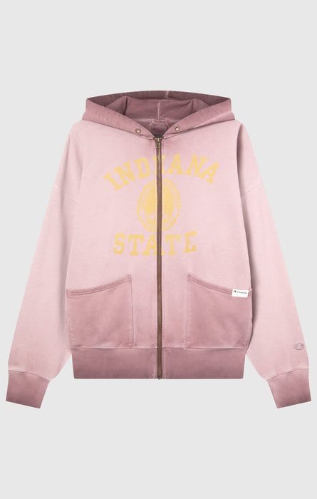 Felpa Da Uomo Con Cappuccio Effetto Slavato Zip Intera Loose Fit Time Capsule