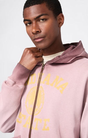 Men’s Washed Full Zip Hoodie Loose Fit Time Capsule