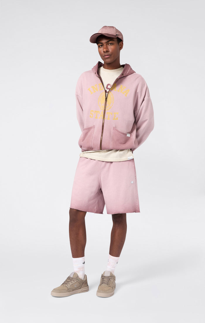 Felpa Da Uomo Con Cappuccio Effetto Slavato Zip Intera Loose Fit Time Capsule